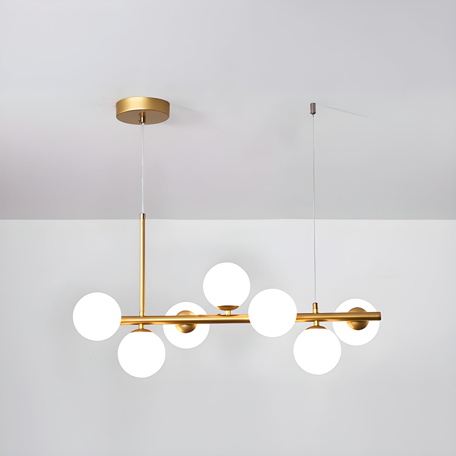 Dulane Chandelier Glass Globe Gold 12-Light-Neutral Decor