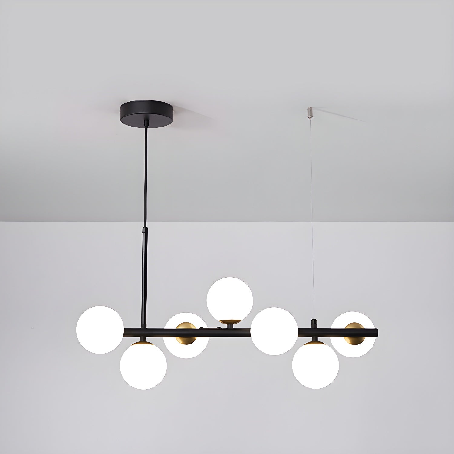 Dulane Chandelier Glass Globe Gold 12-Light-Neutral Decor