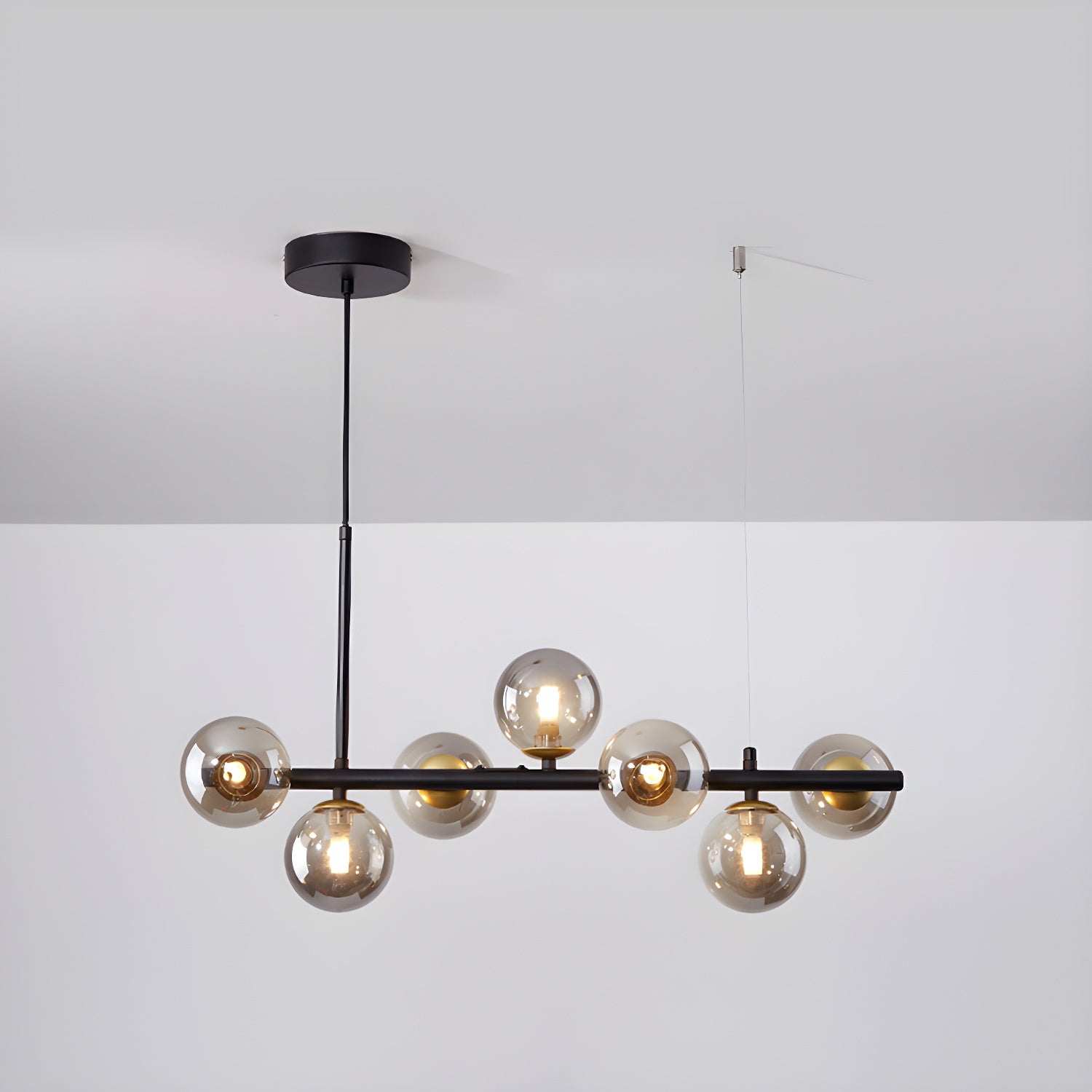 Dulane Chandelier Glass Globe Gold 12-Light-Neutral Decor