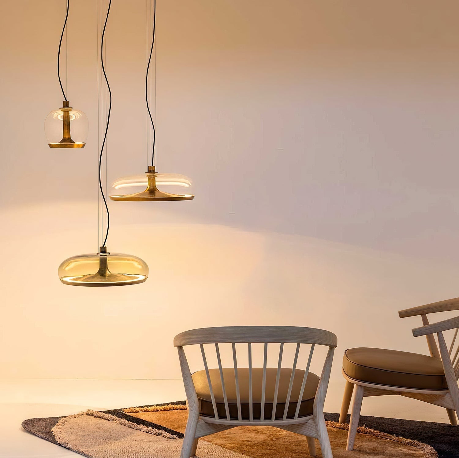Cotalor Nordic Art LED Glass Pendant Lamp-Neutral Decor