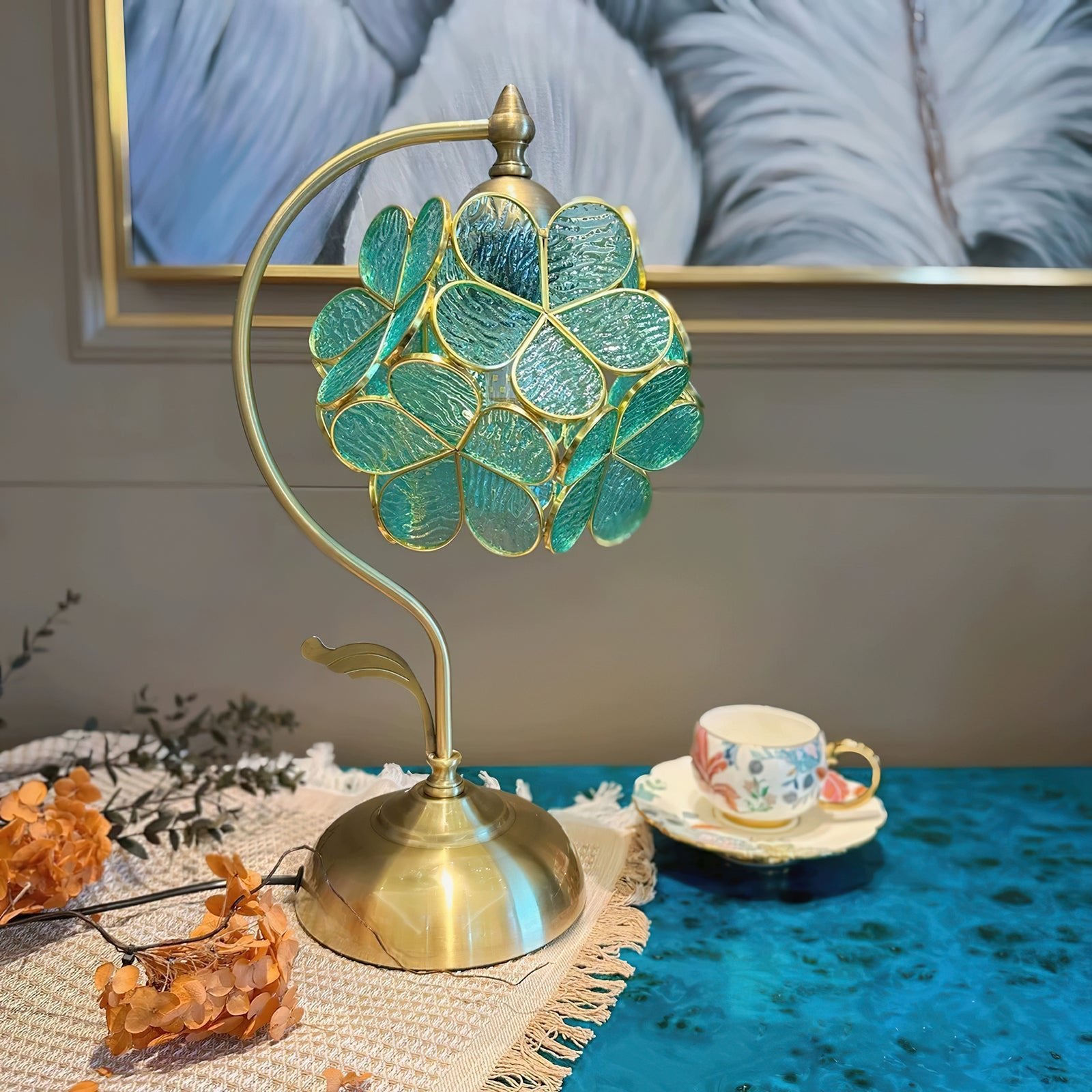 Evenq Table Lamp Aurelia Leaf-Neutral Decor