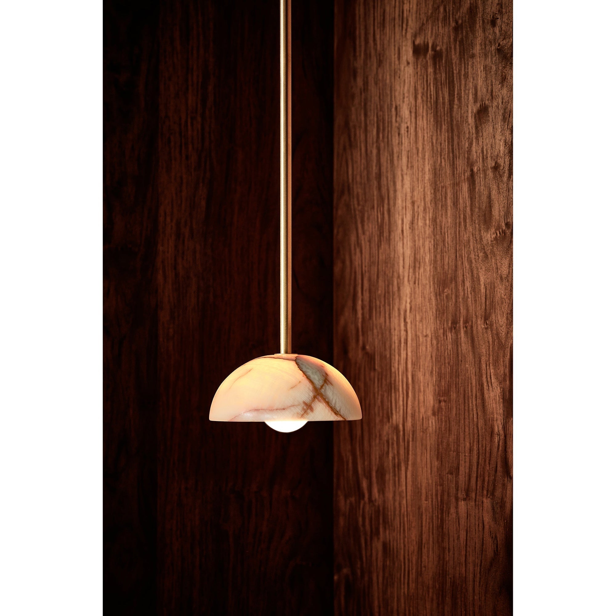 Aurelia Modern Minimalist Elegance Brass Metal Glass Pendant Lamp