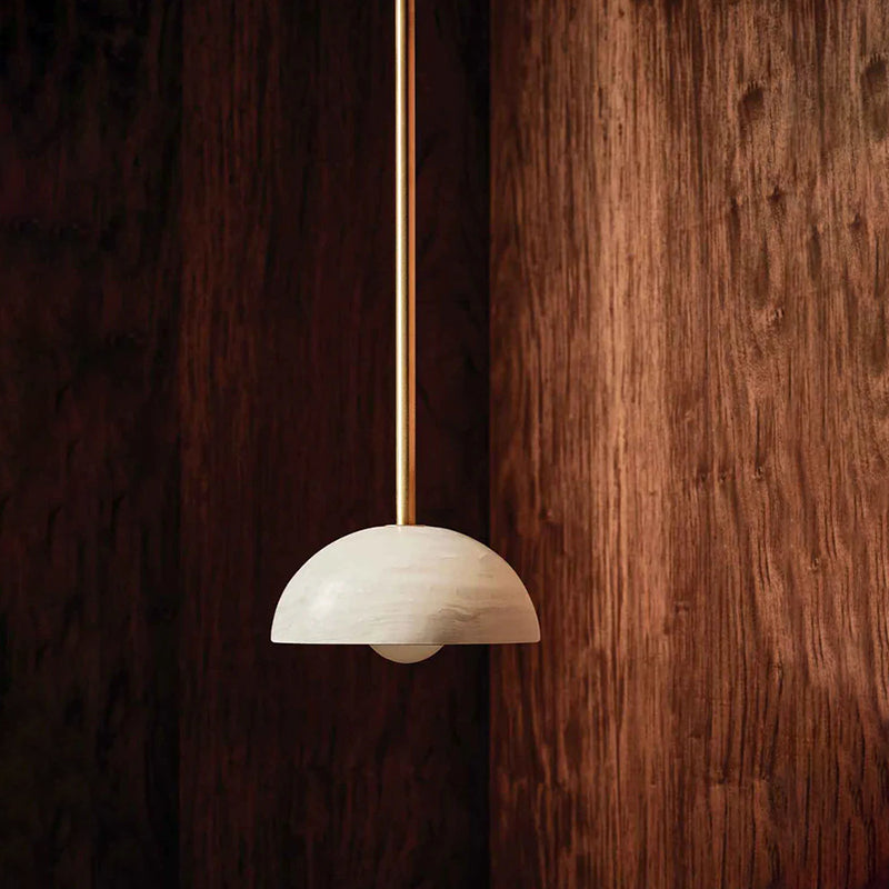 Eronex Modern Minimalist Elegance Brass Glass Pendant Lamp-Neutral Decor