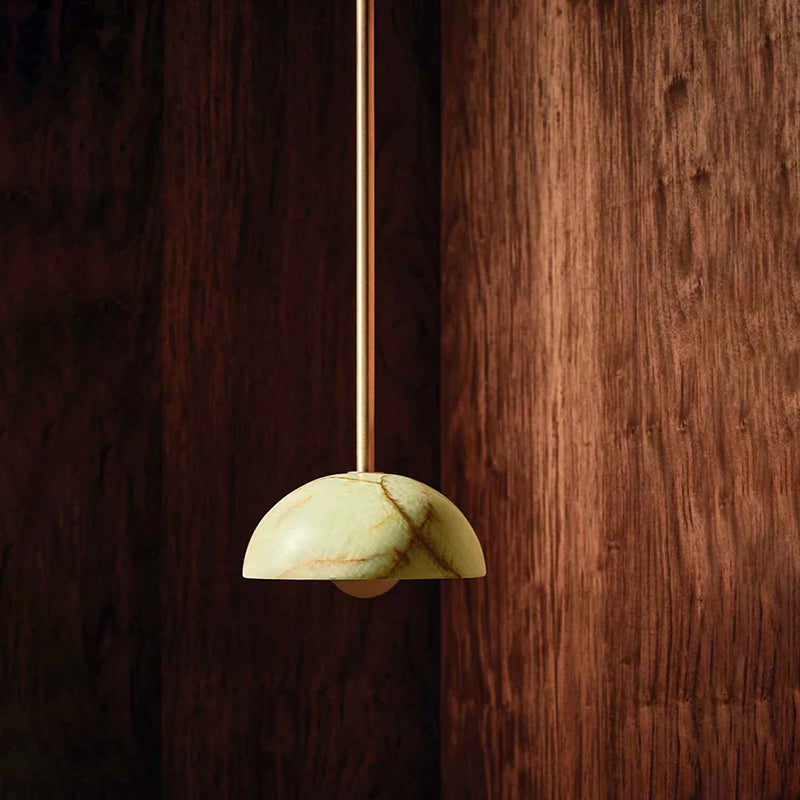 Aurelia Modern Minimalist Elegance Brass Metal Glass Pendant Lamp