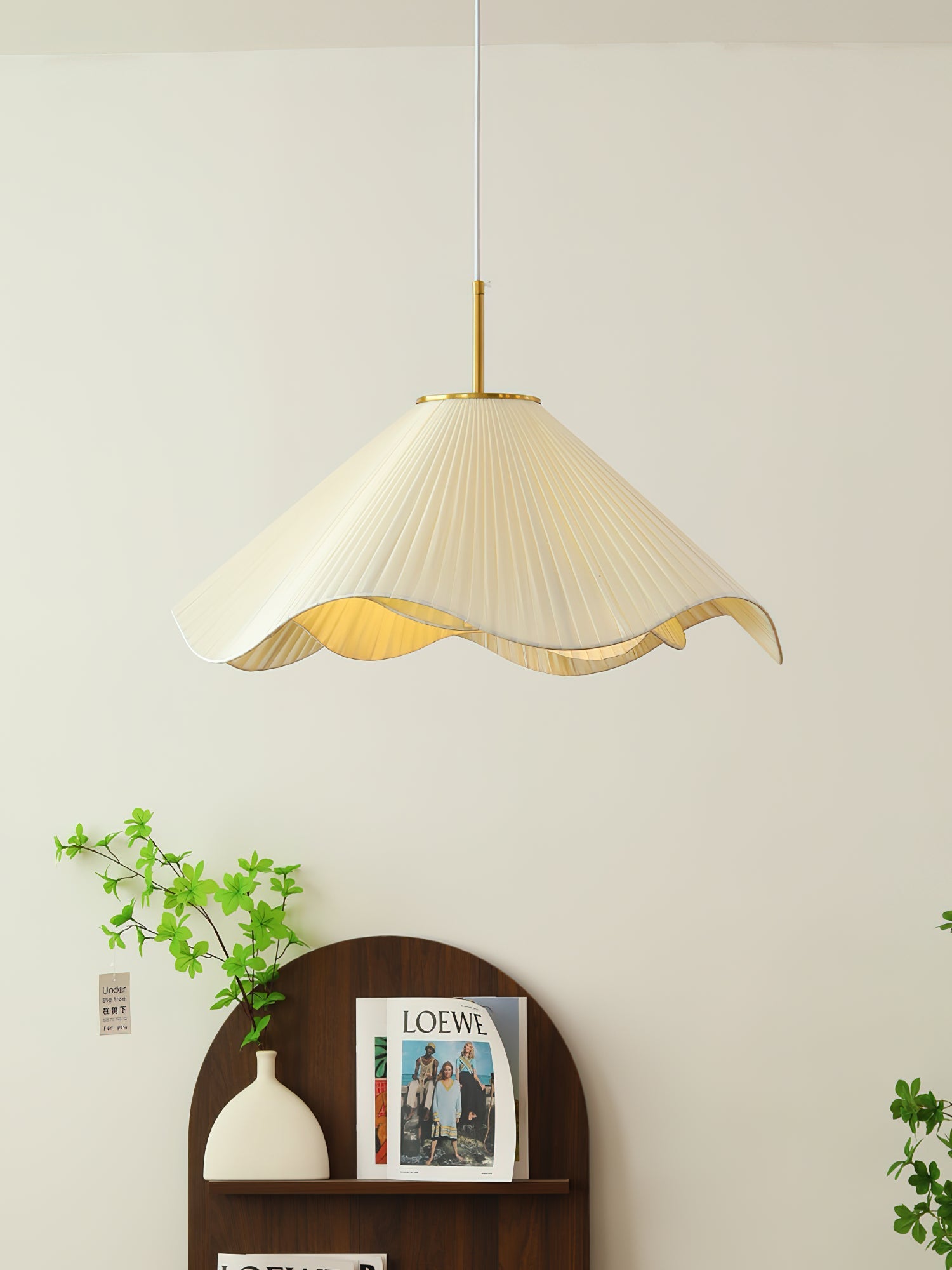 Drift Minimalist Fabric Pendant Light-Neutral Decor