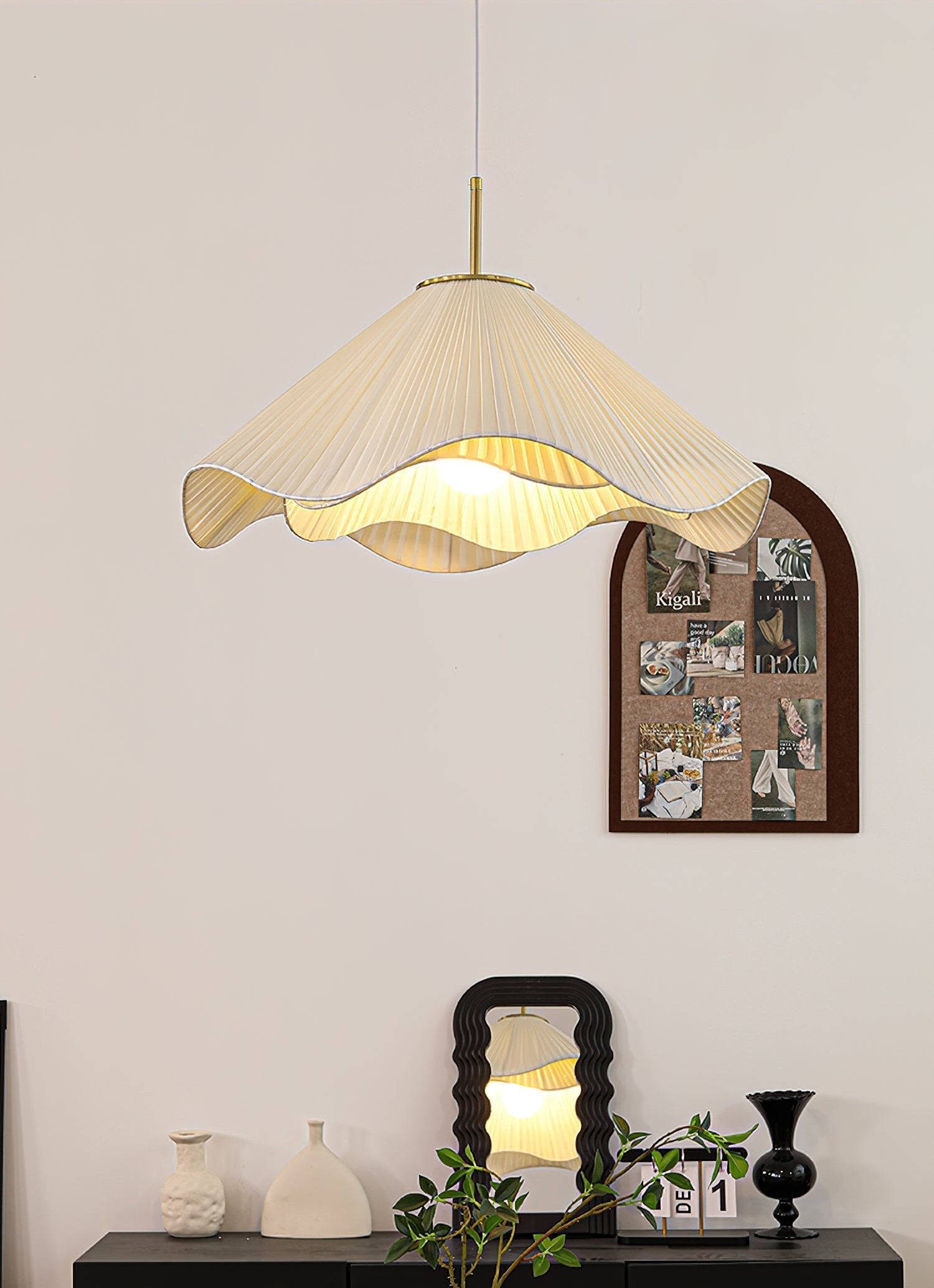 Drift Minimalist Fabric Pendant Light-Neutral Decor