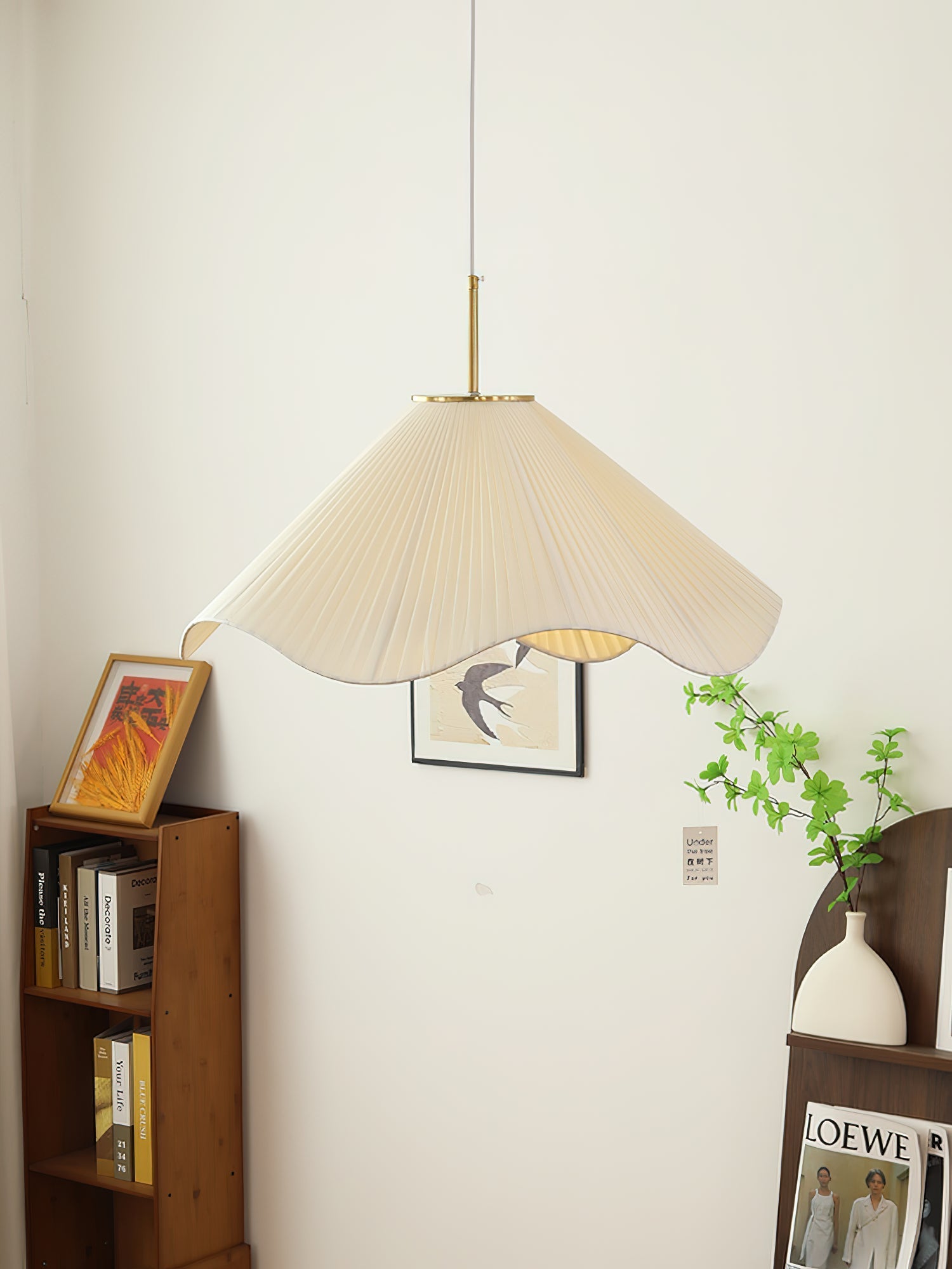 Drift Minimalist Fabric Pendant Light-Neutral Decor
