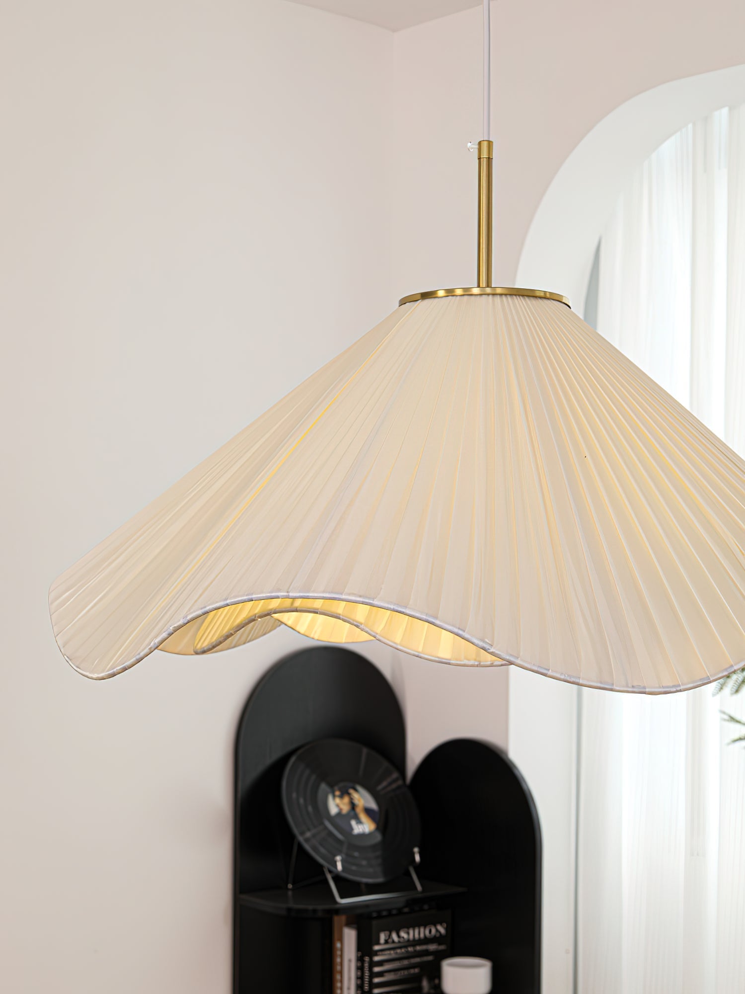 Drift Minimalist Fabric Pendant Light-Neutral Decor