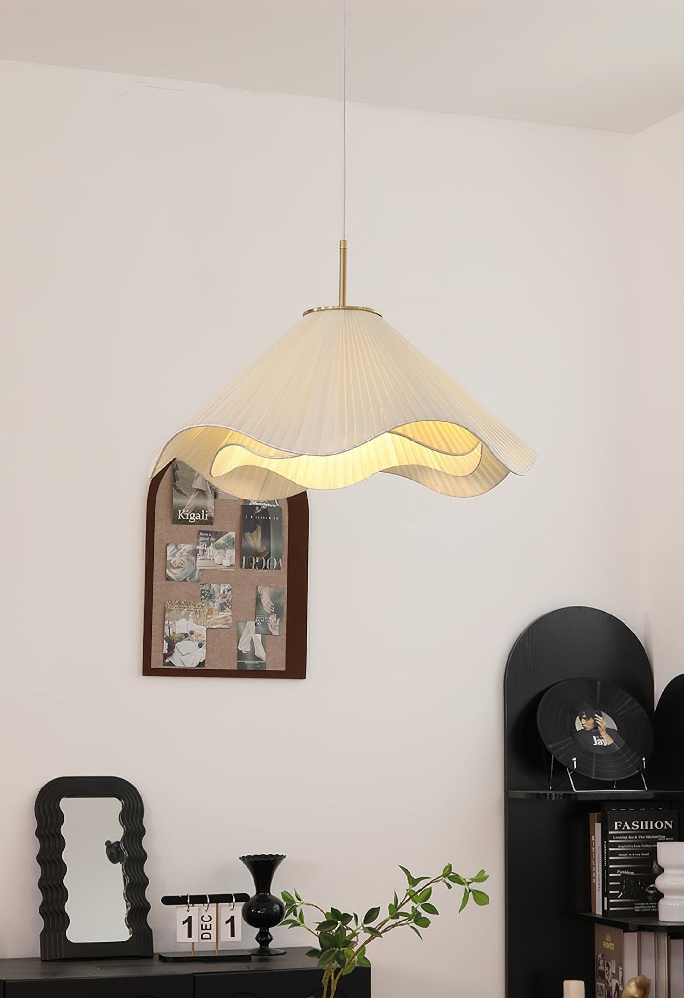Drift Minimalist Fabric Pendant Light-Neutral Decor