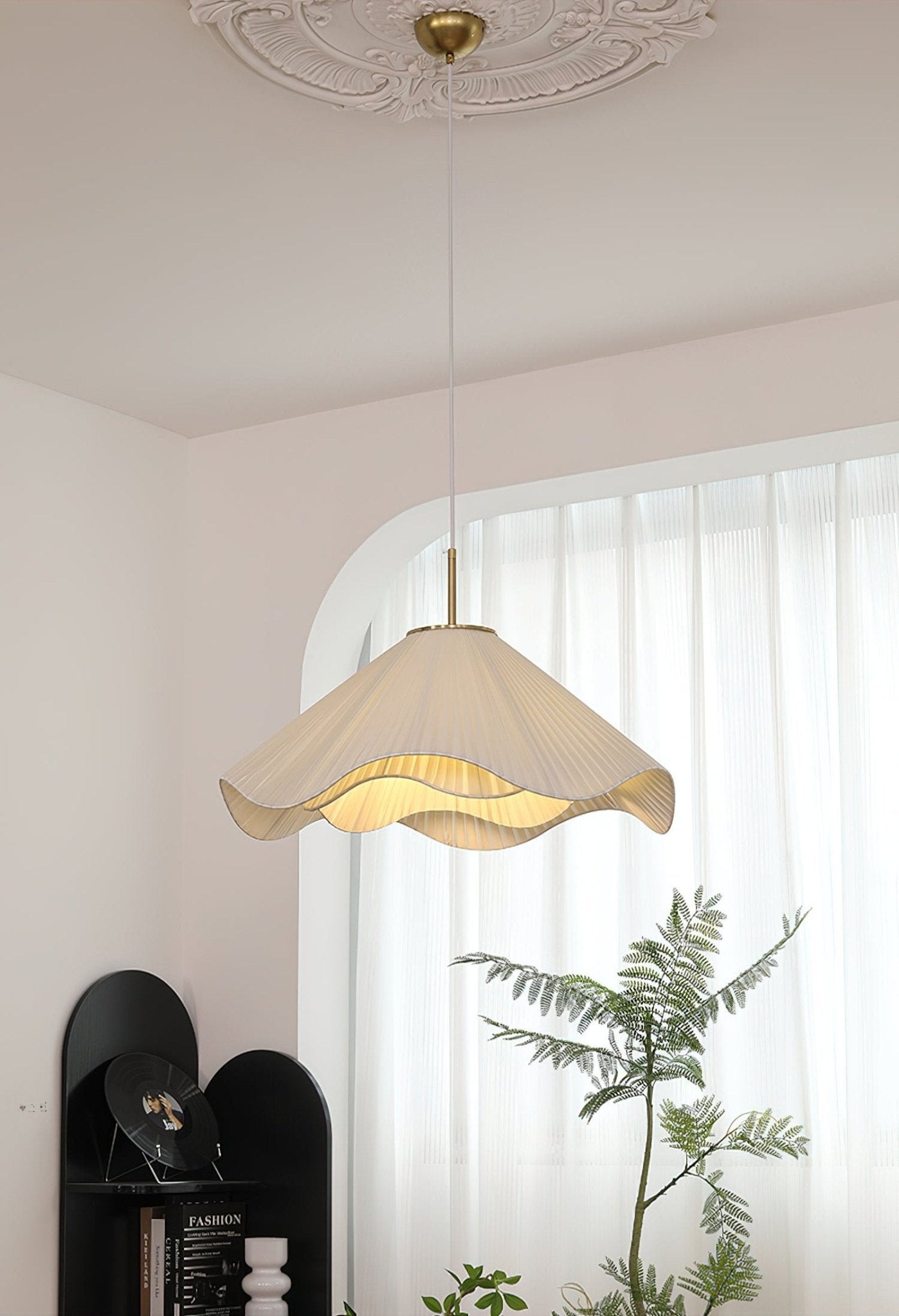 Drift Minimalist Fabric Pendant Light-Neutral Decor