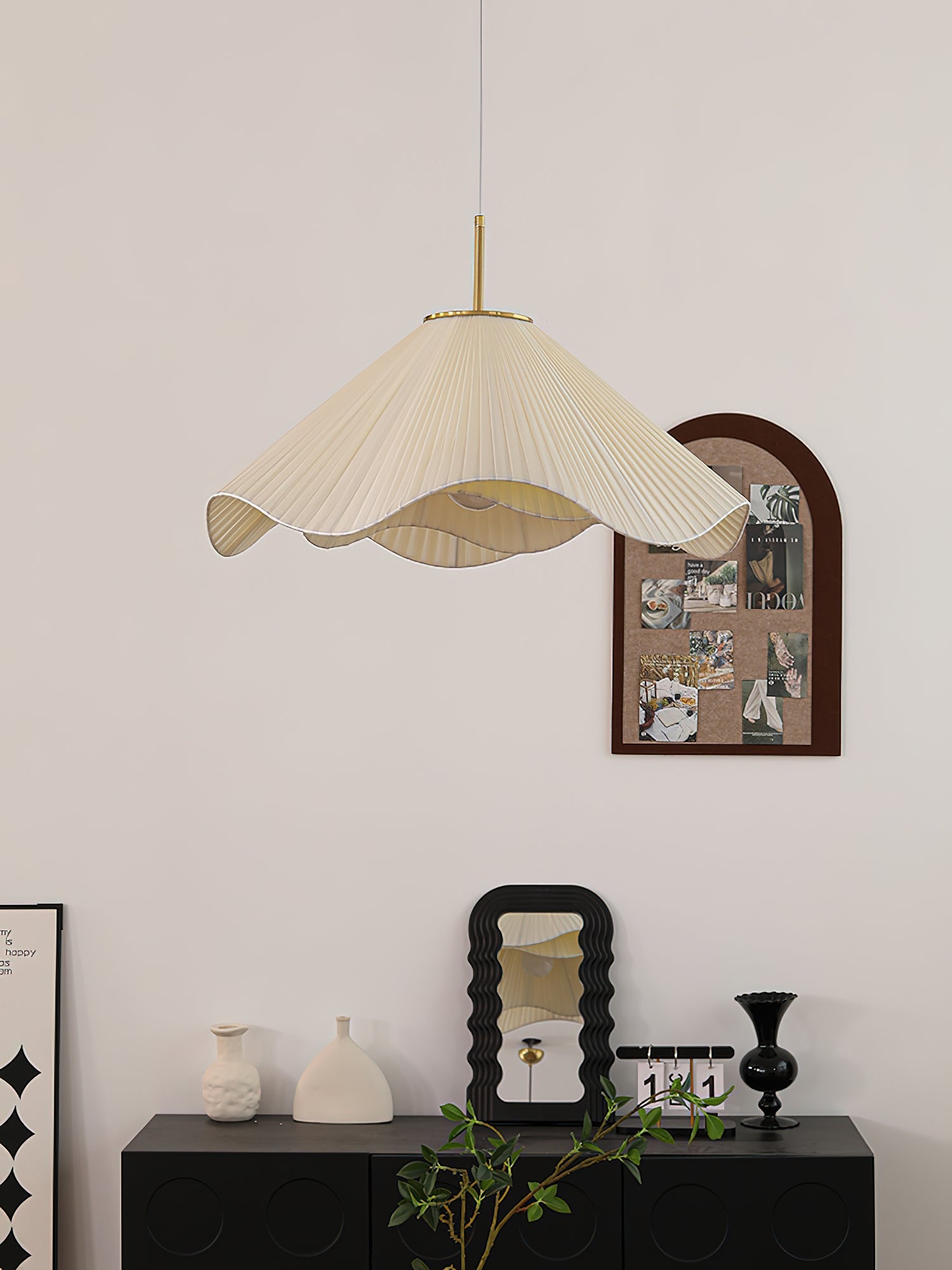Drift Minimalist Fabric Pendant Light-Neutral Decor