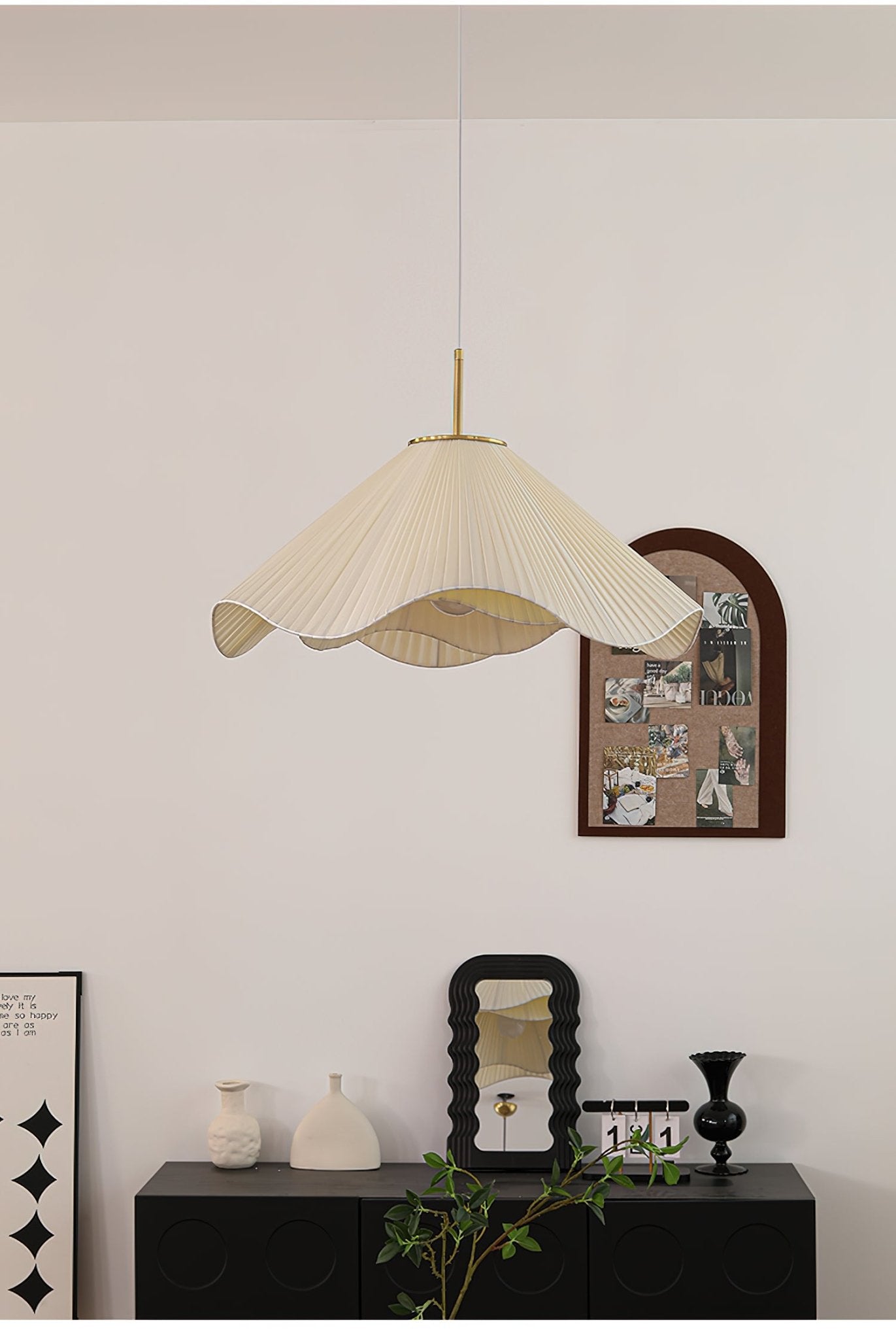 Drift Minimalist Fabric Pendant Light-Neutral Decor