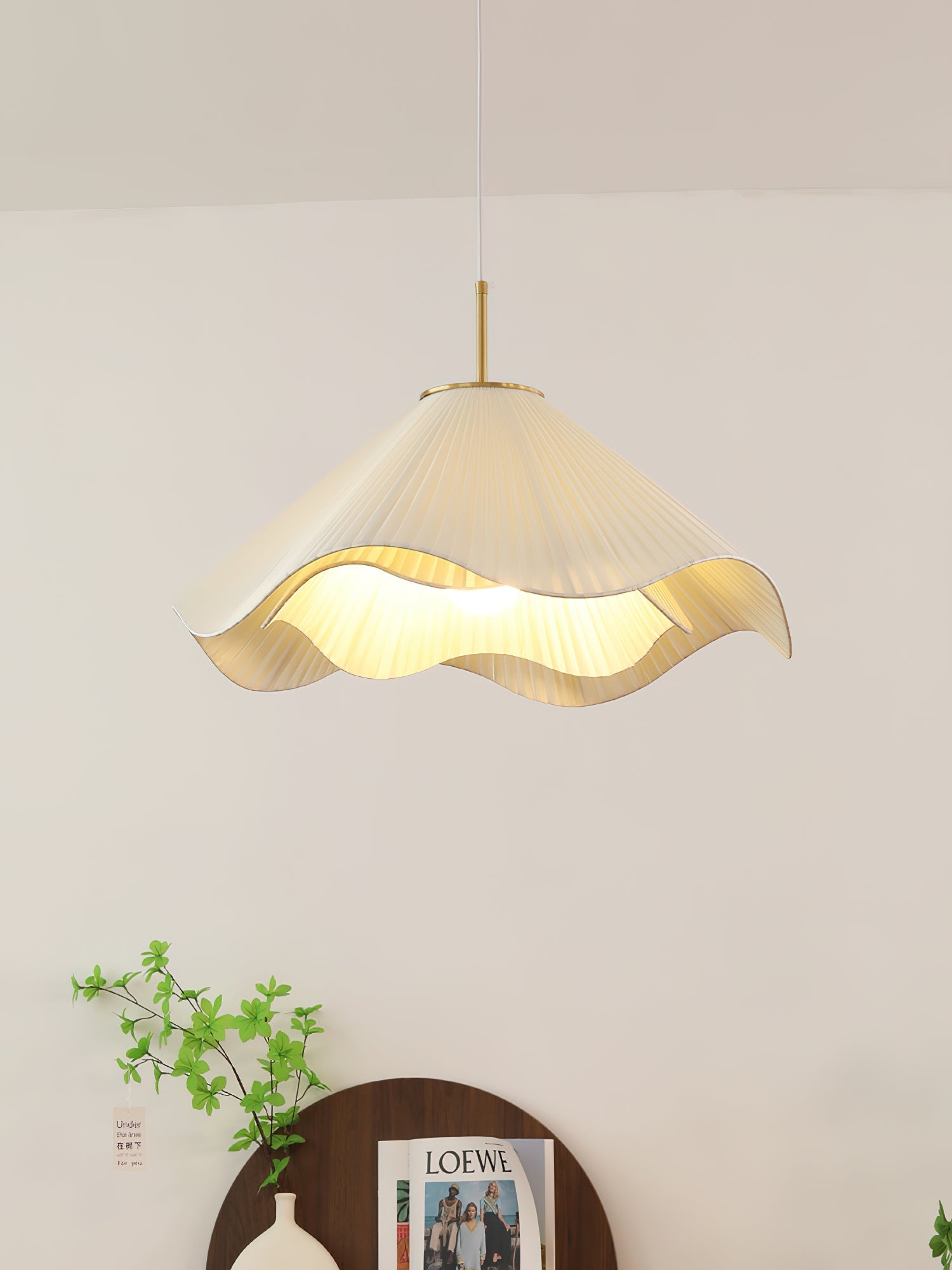 Drift Minimalist Fabric Pendant Light-Neutral Decor