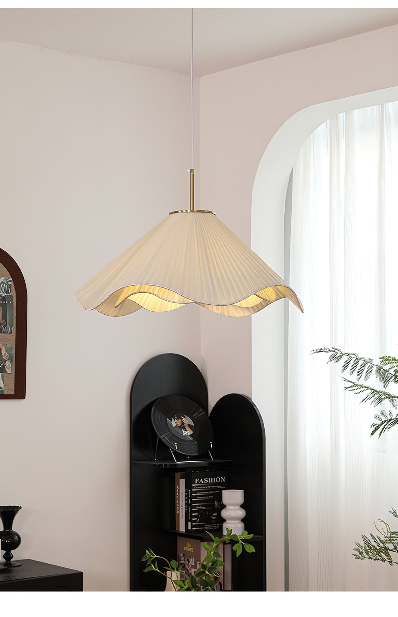 Drift Minimalist Fabric Pendant Light-Neutral Decor