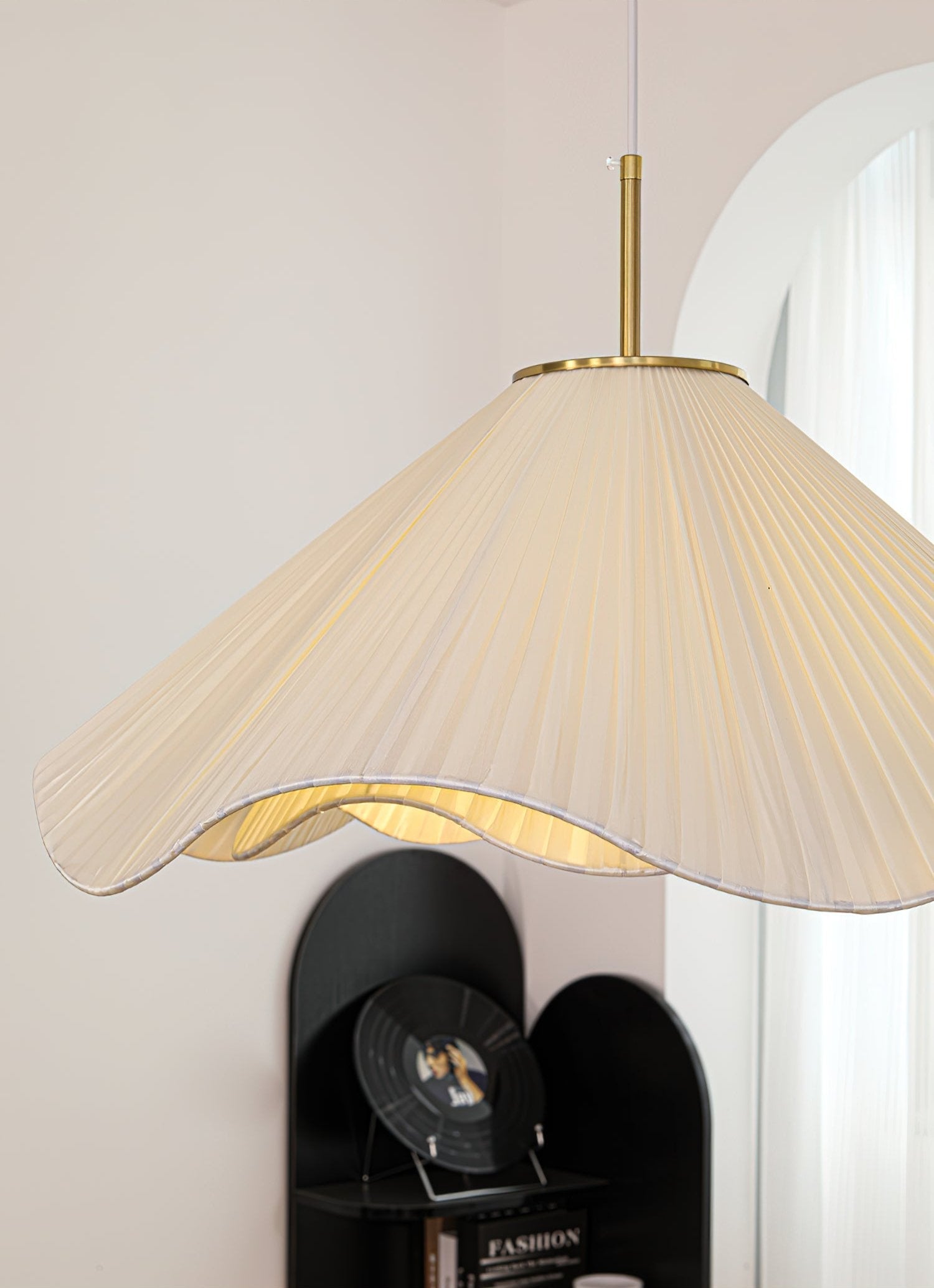 Drift Minimalist Fabric Pendant Light-Neutral Decor