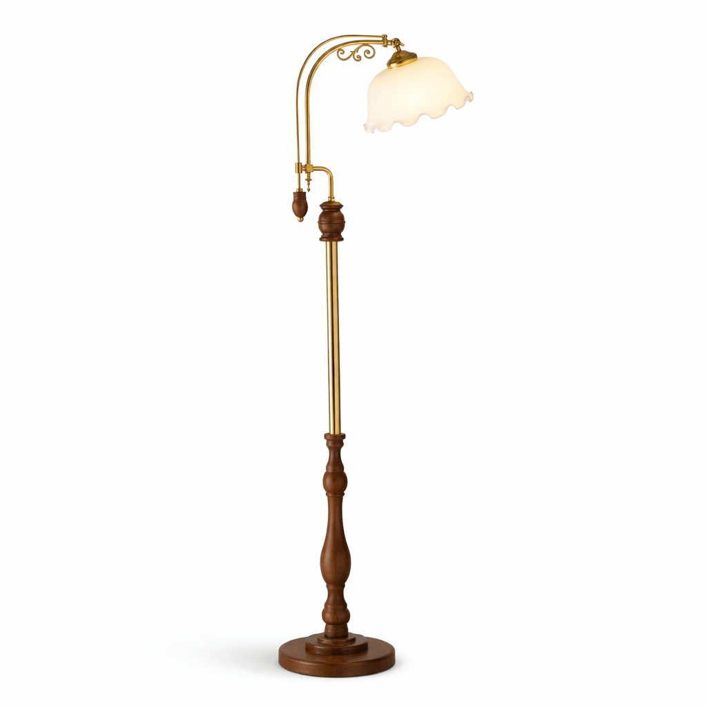 Aurelia Scroll Floor Lamp-Neutral Decor