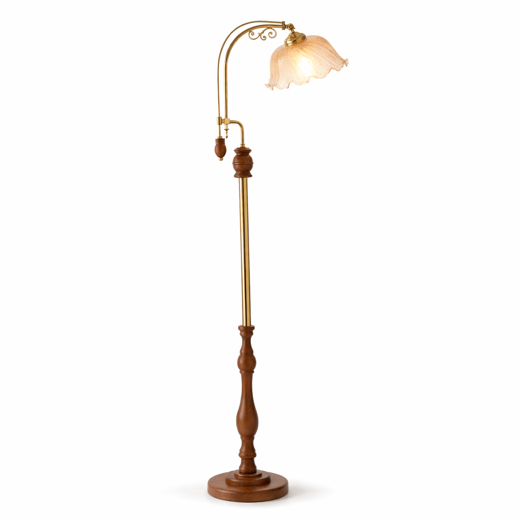 Aurelia Scroll Floor Lamp-Neutral Decor