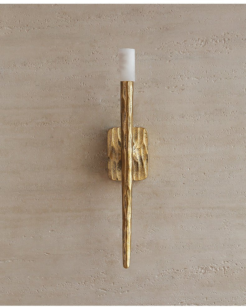 Julius Alabaster Cylindrical Minimalist Wall Lamp-Neutral Decor