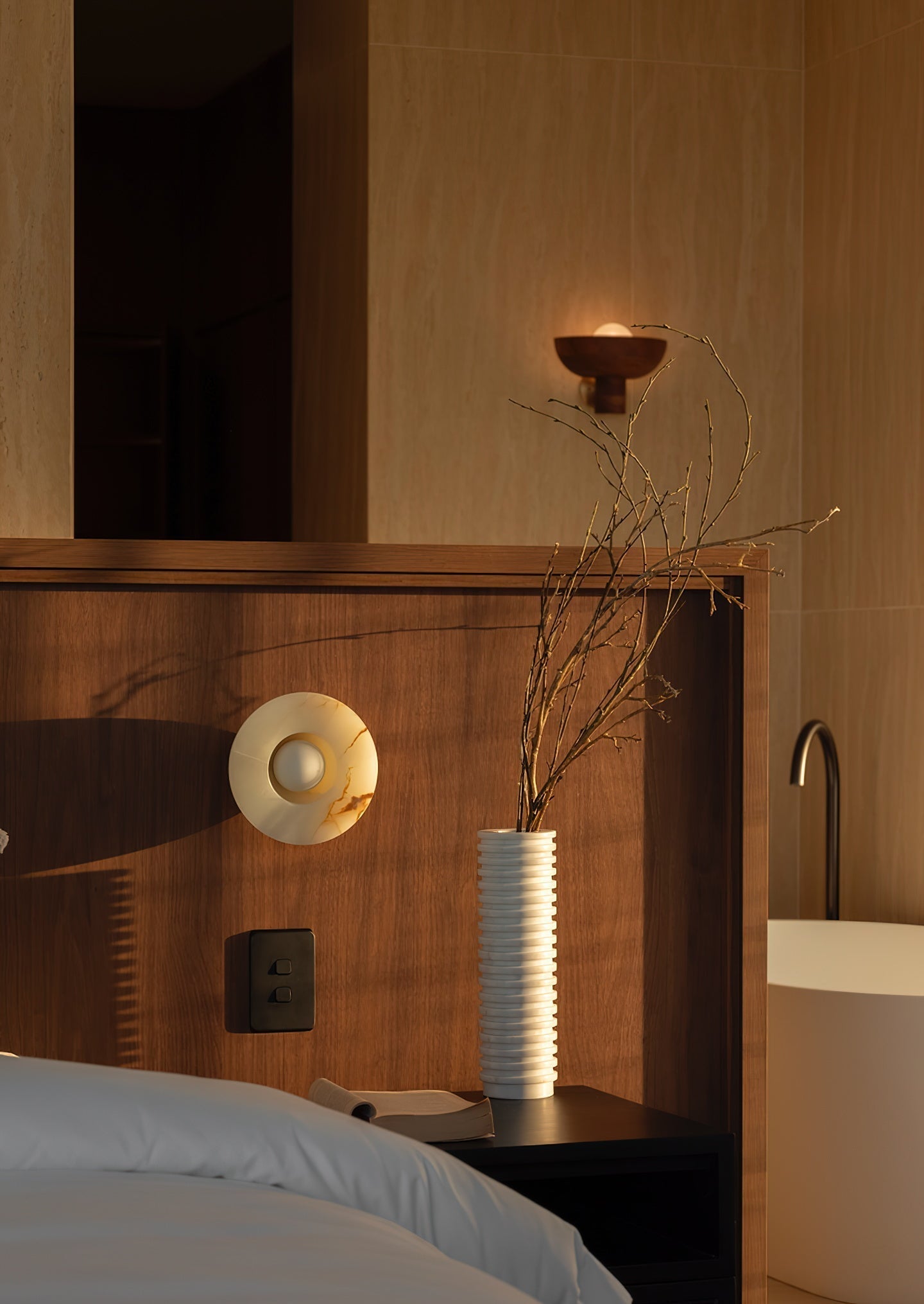 Ildvuvyo  Modern Minimalist Jade Sconce Wall Lamp