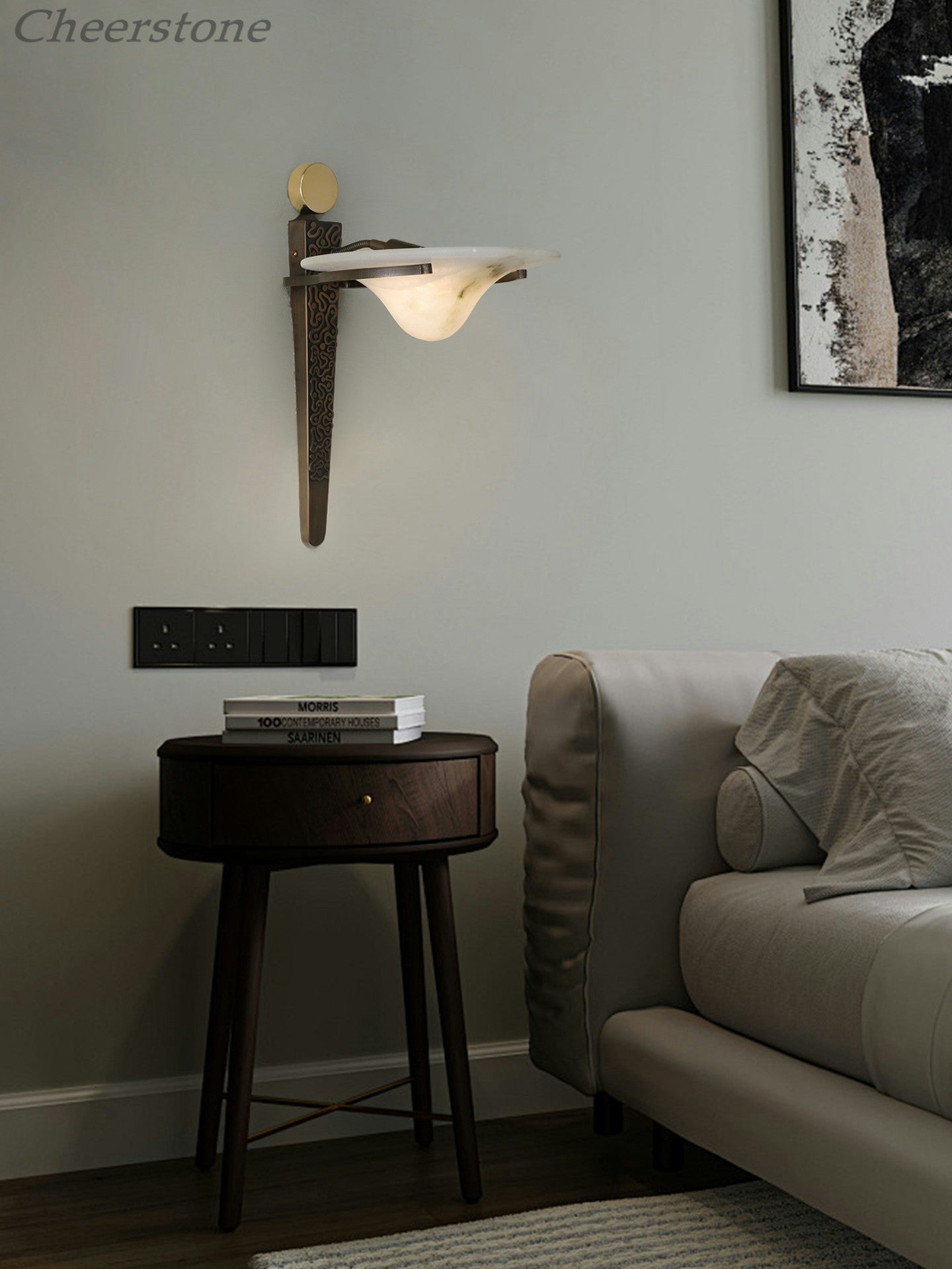 Wyspa Crest Wall Sconce-Neutral Decor