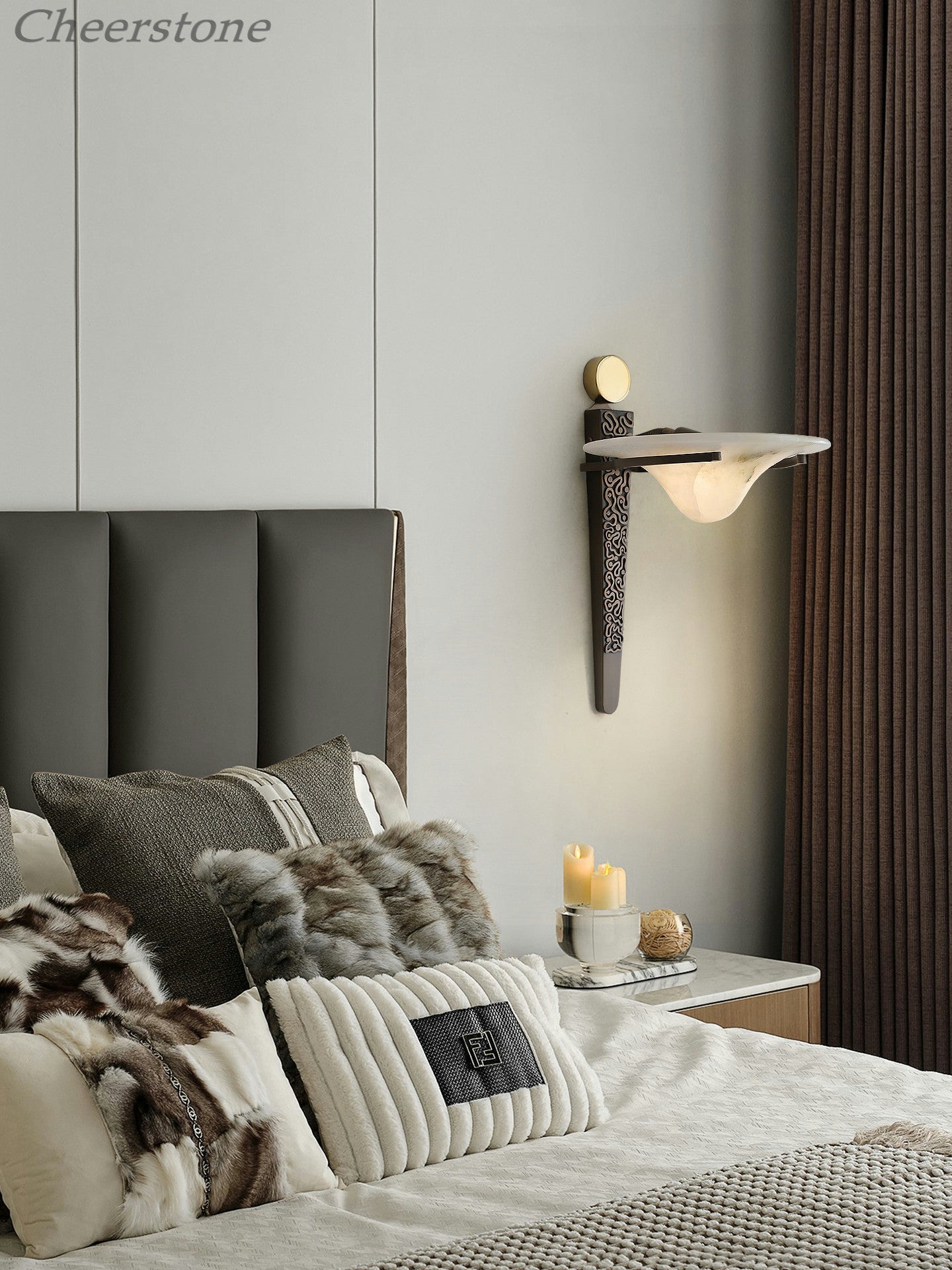 Wyspa Crest Wall Sconce-Neutral Decor