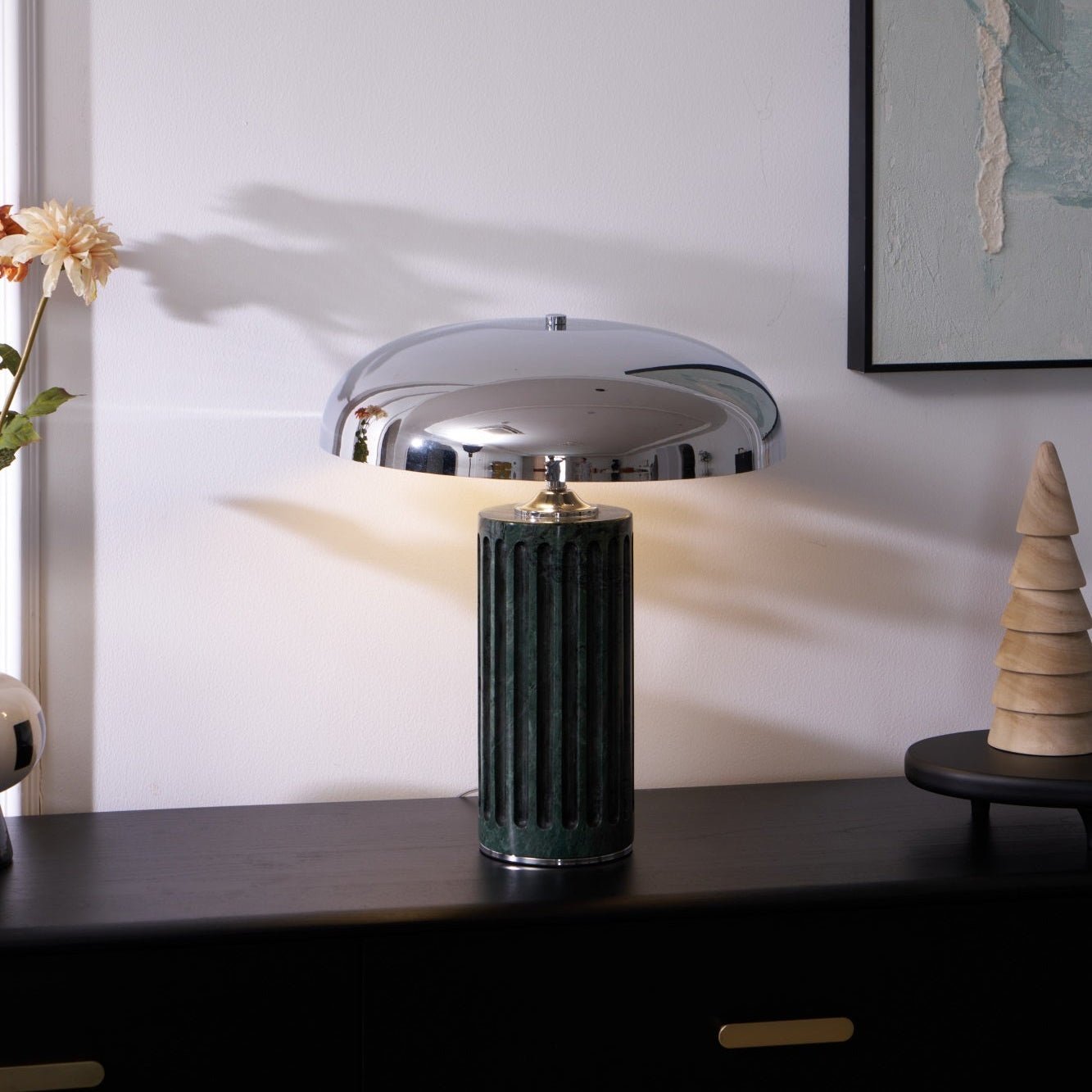 Zenith Modern Marble Table Lamp-Neutral Decor