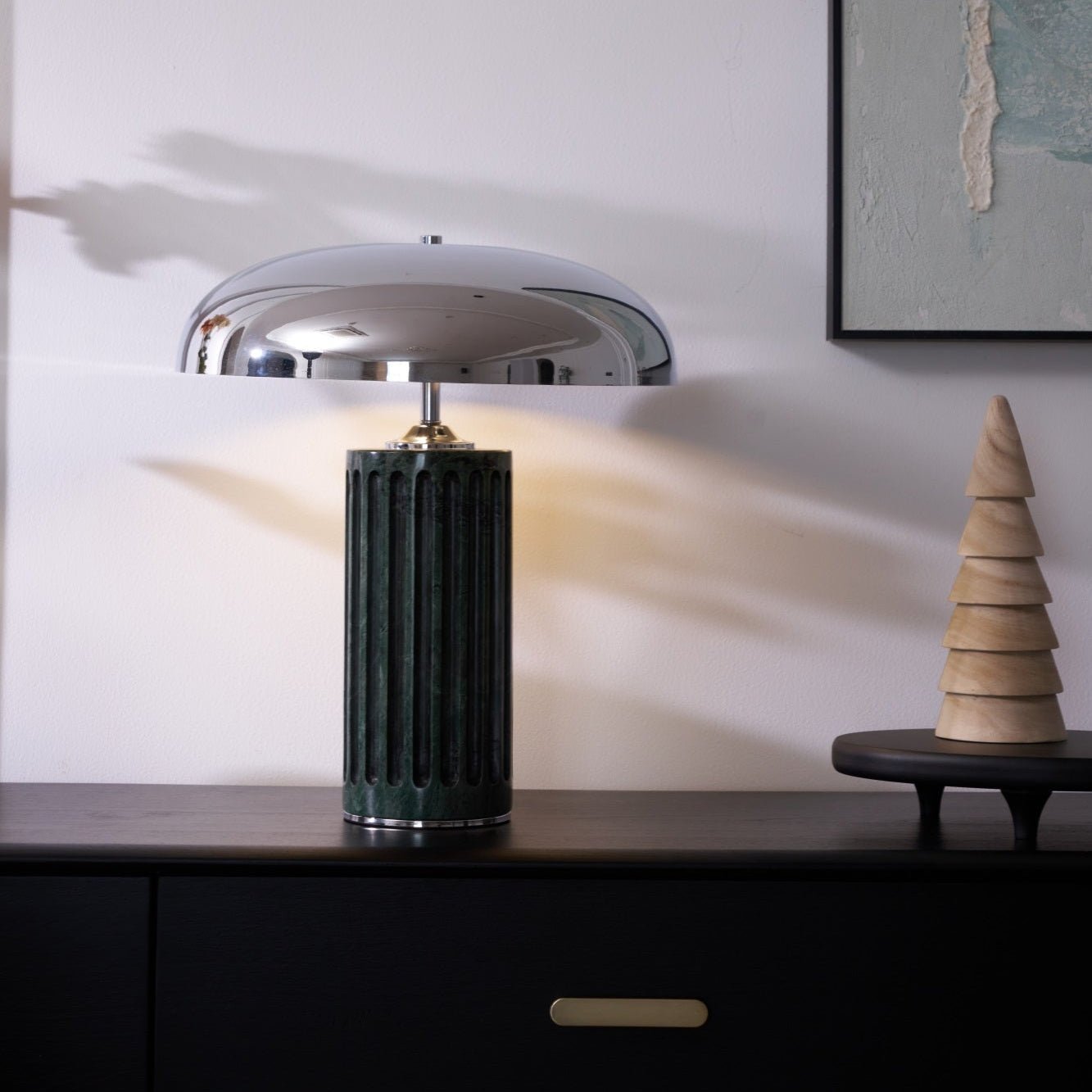 Zenith Modern Marble Table Lamp-Neutral Decor