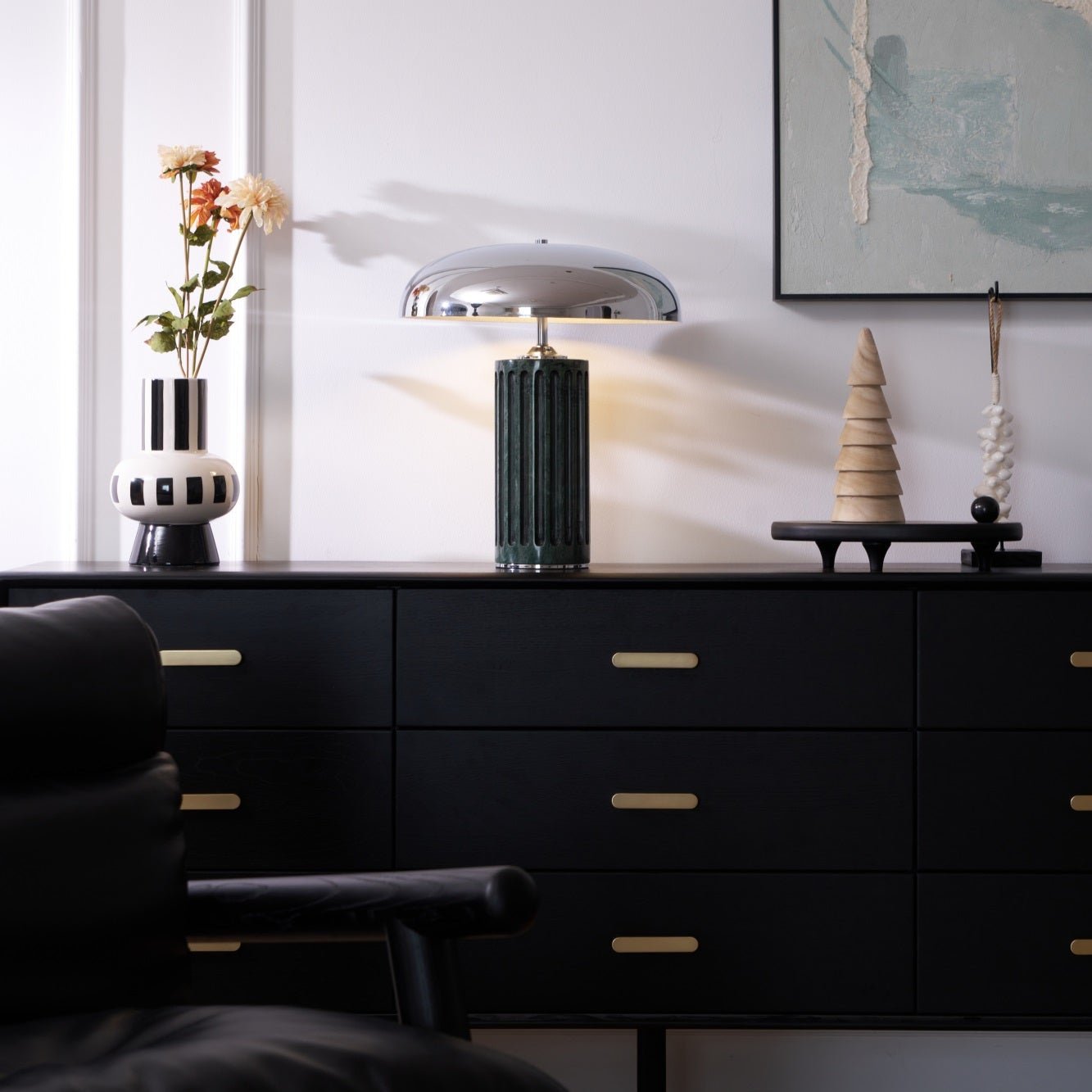 Zenith Modern Marble Table Lamp-Neutral Decor