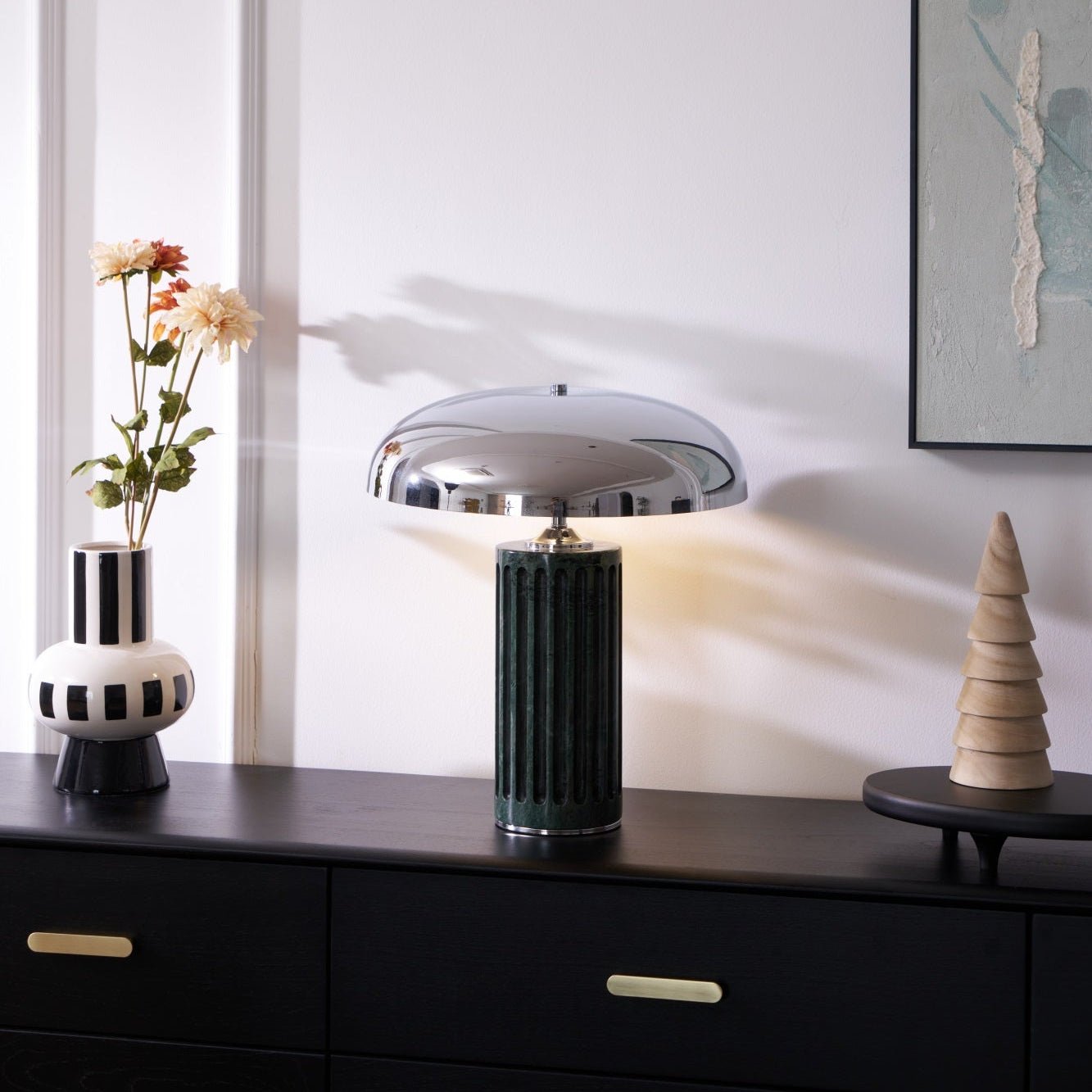 Zenith Modern Marble Table Lamp-Neutral Decor