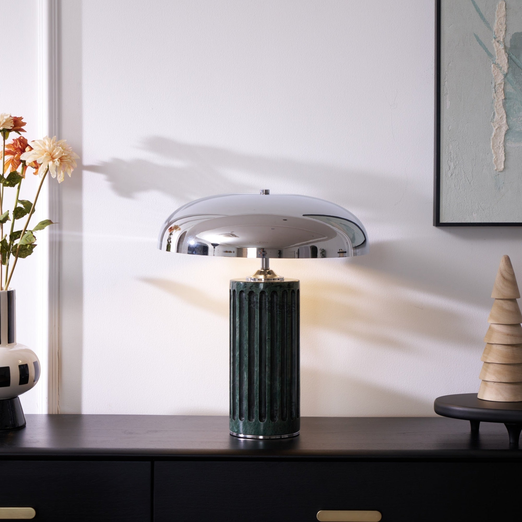 Zenith Modern Marble Table Lamp-Neutral Decor