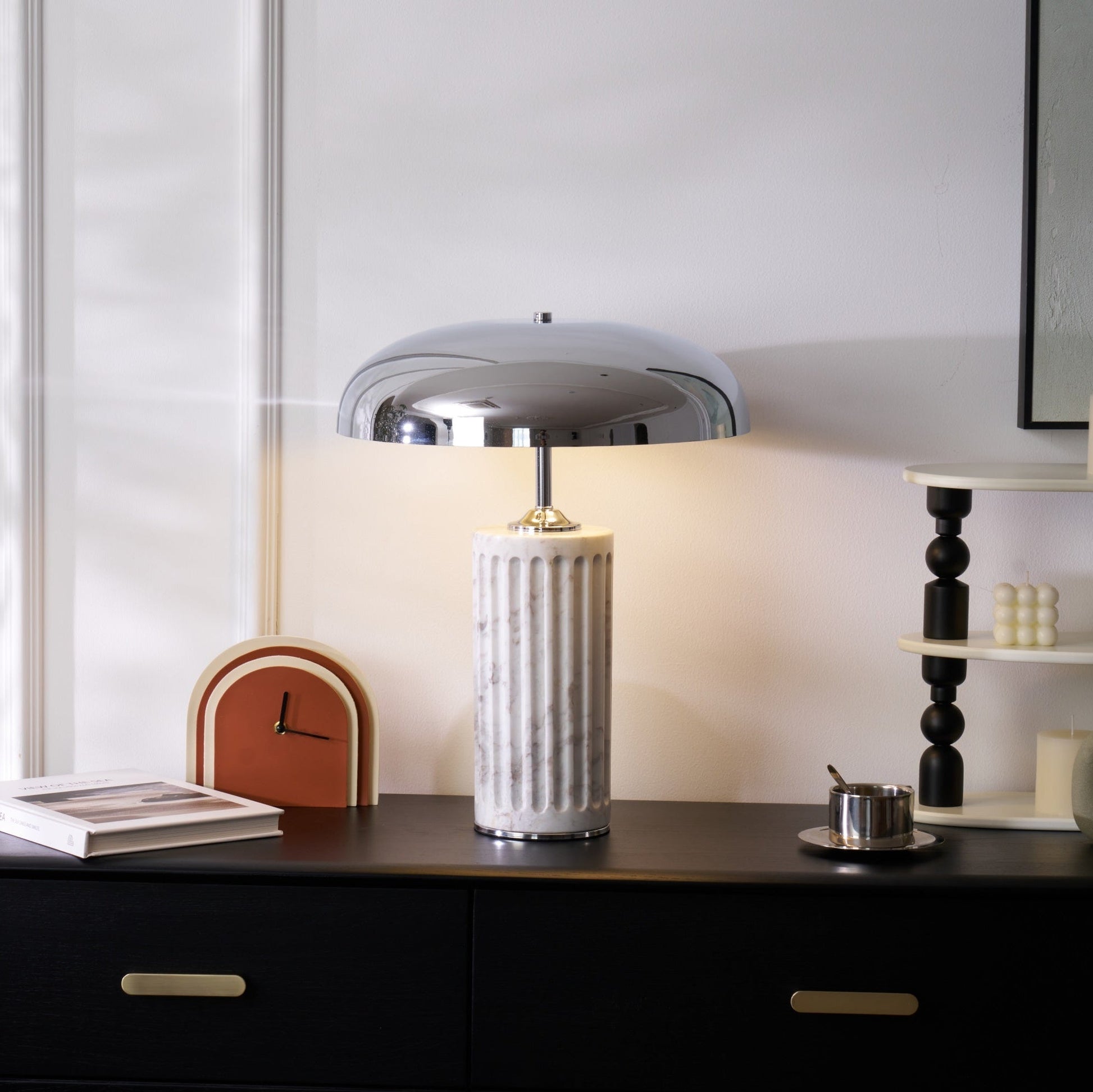 Zenith Modern Marble Table Lamp-Neutral Decor