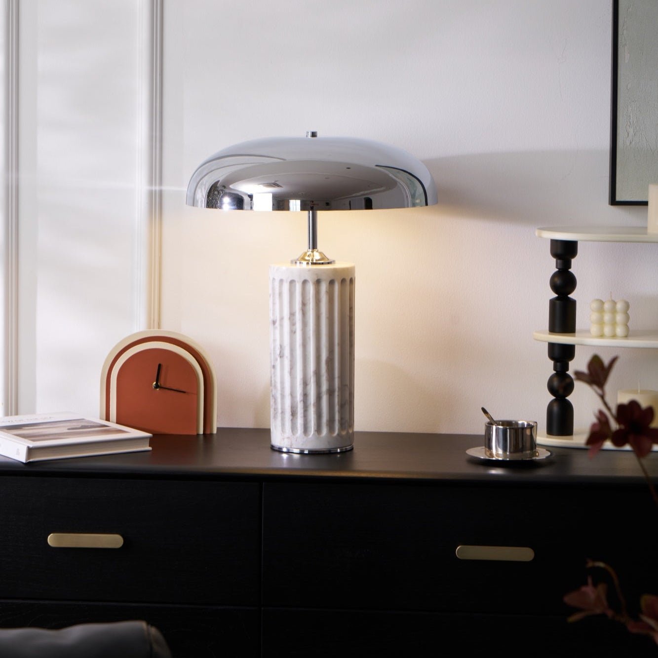 Zenith Modern Marble Table Lamp-Neutral Decor
