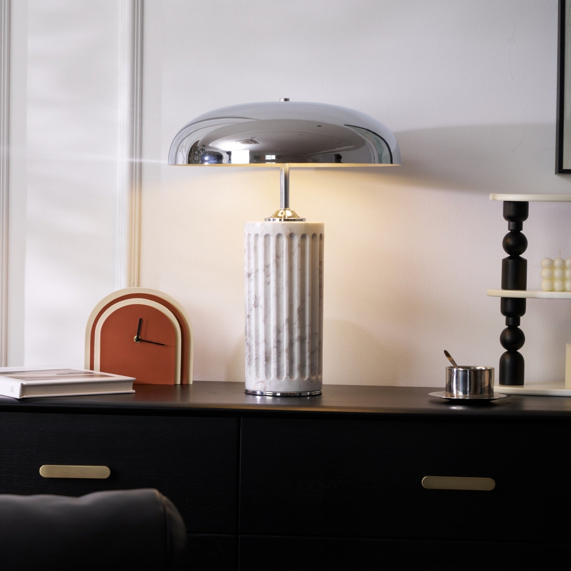 Zenith Modern Marble Table Lamp-Neutral Decor