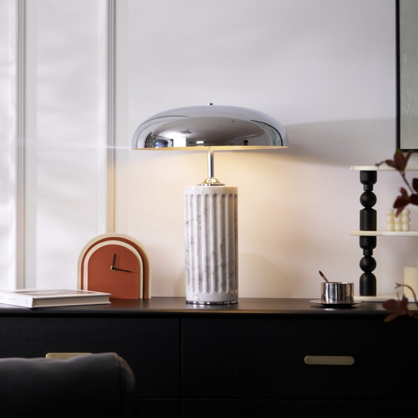 Zenith Modern Marble Table Lamp-Neutral Decor