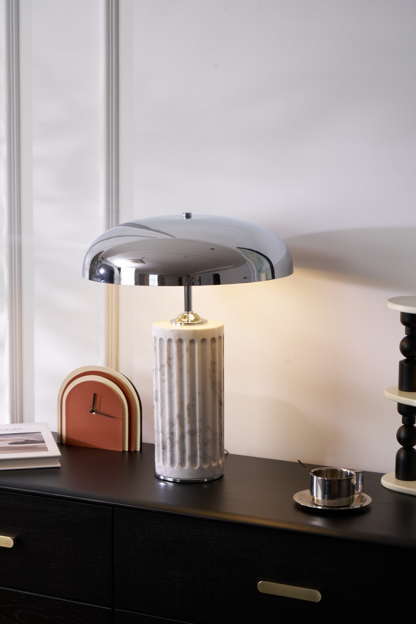Zenith Modern Marble Table Lamp-Neutral Decor