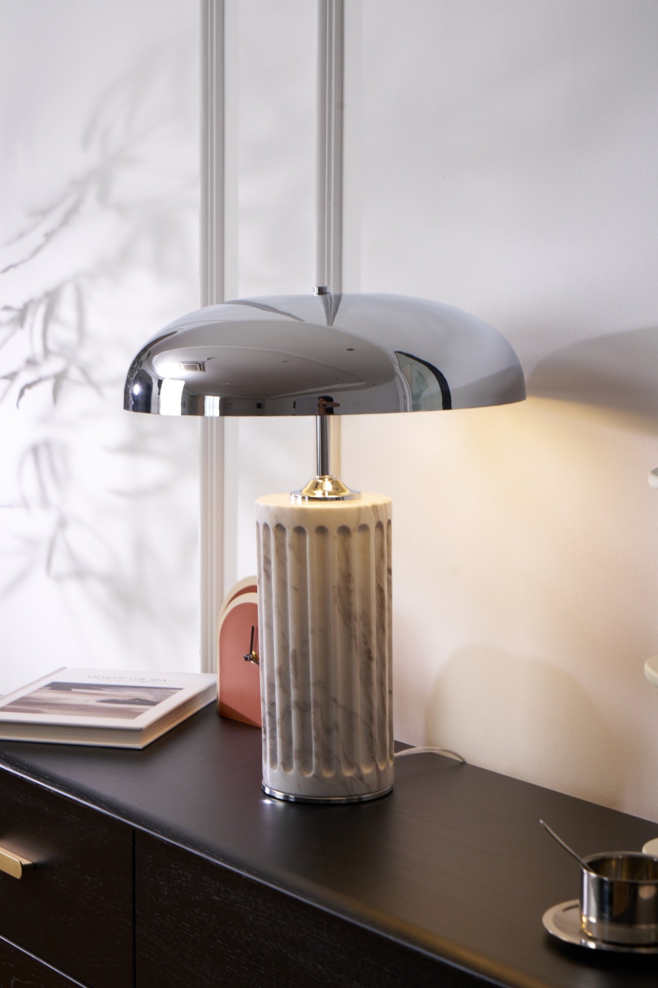 Zenith Modern Marble Table Lamp-Neutral Decor