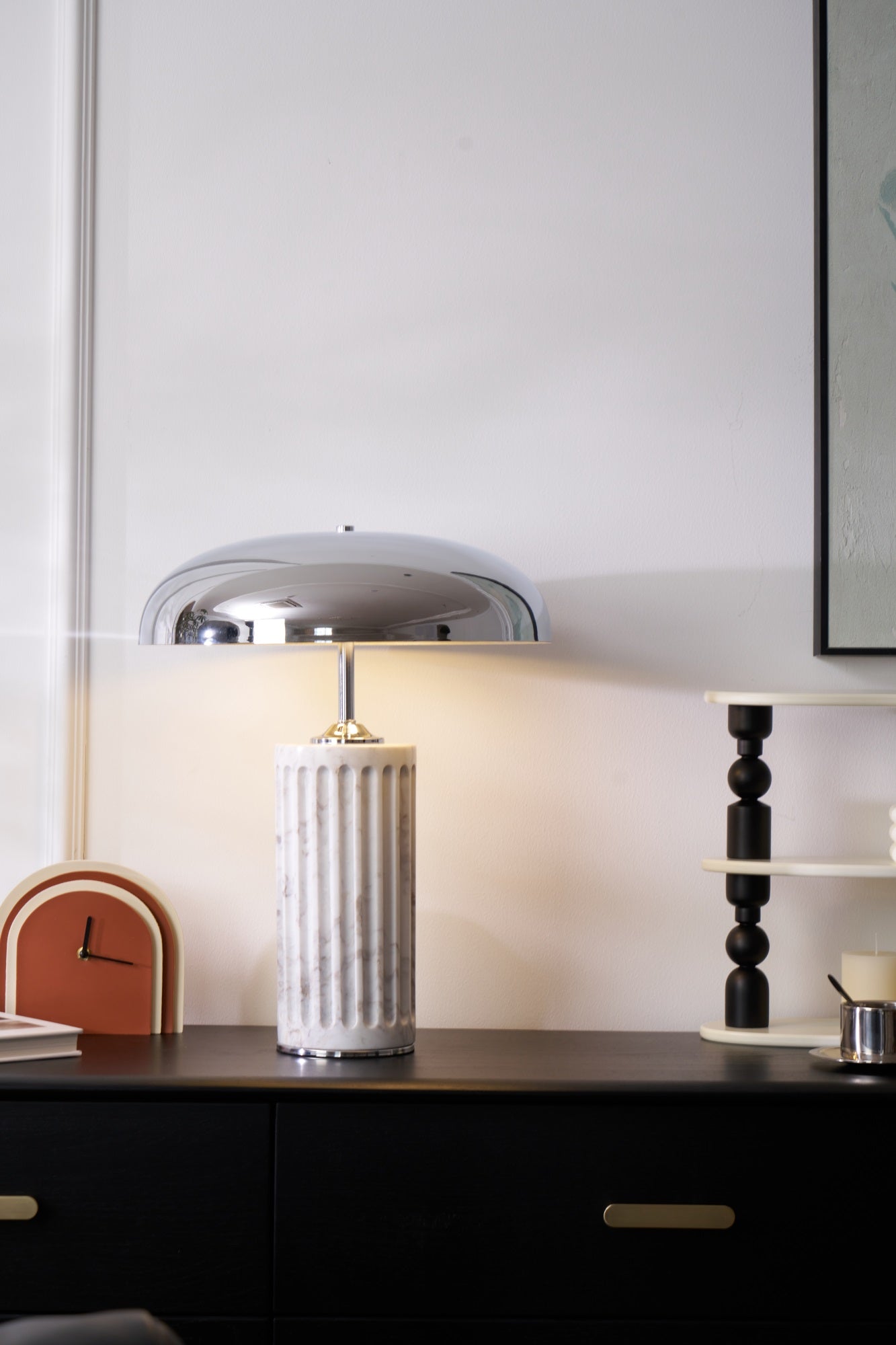 Zenith Modern Marble Table Lamp-Neutral Decor