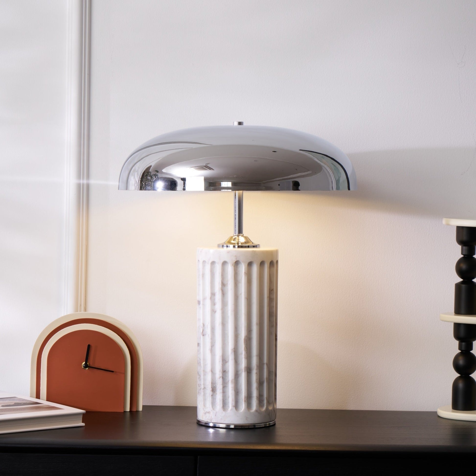 Zenith Modern Marble Table Lamp-Neutral Decor