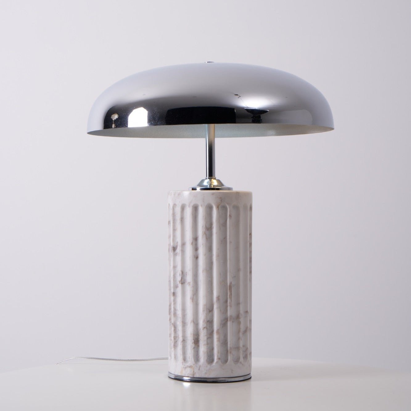 Zenith Modern Marble Table Lamp-Neutral Decor