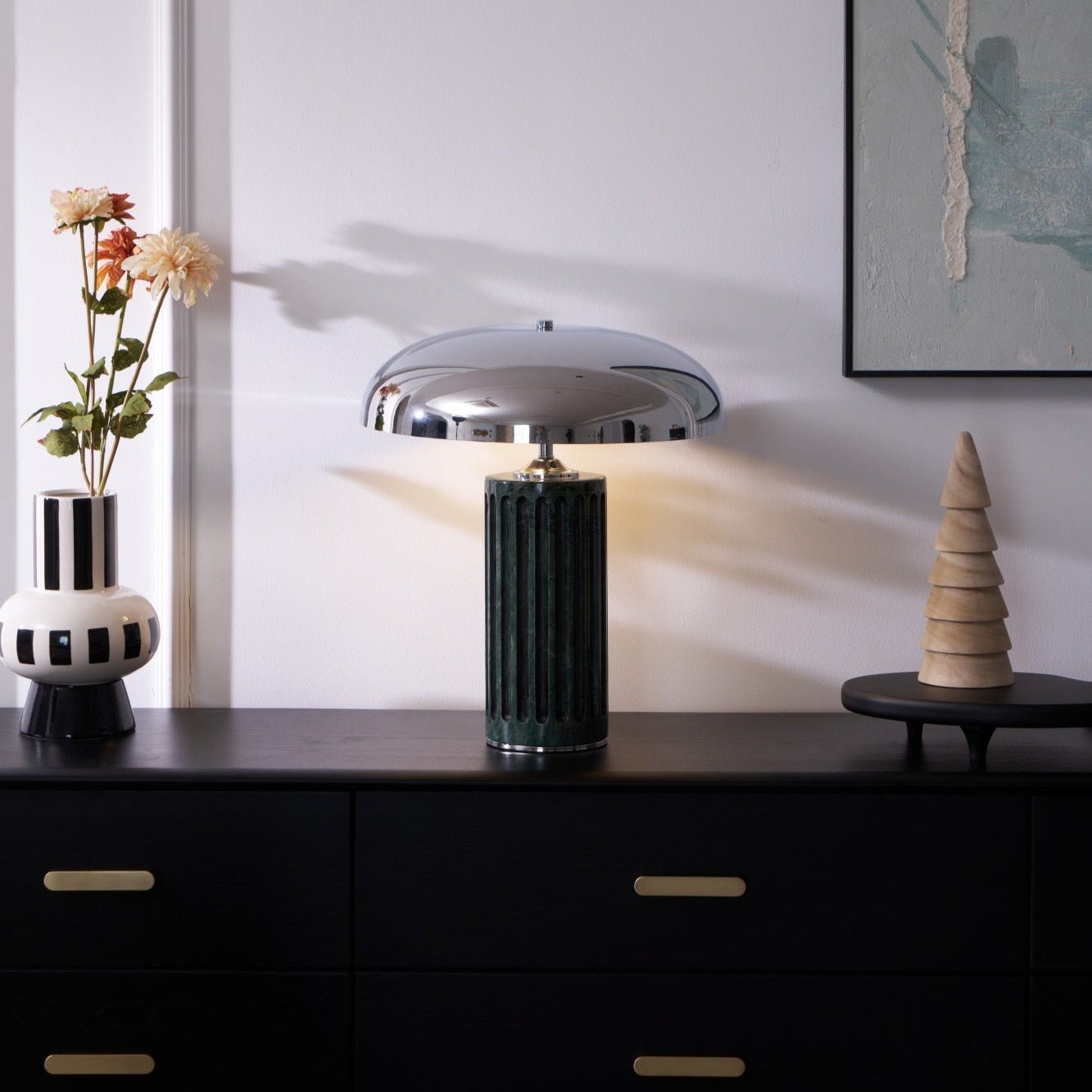 Zenith Modern Marble Table Lamp-Neutral Decor