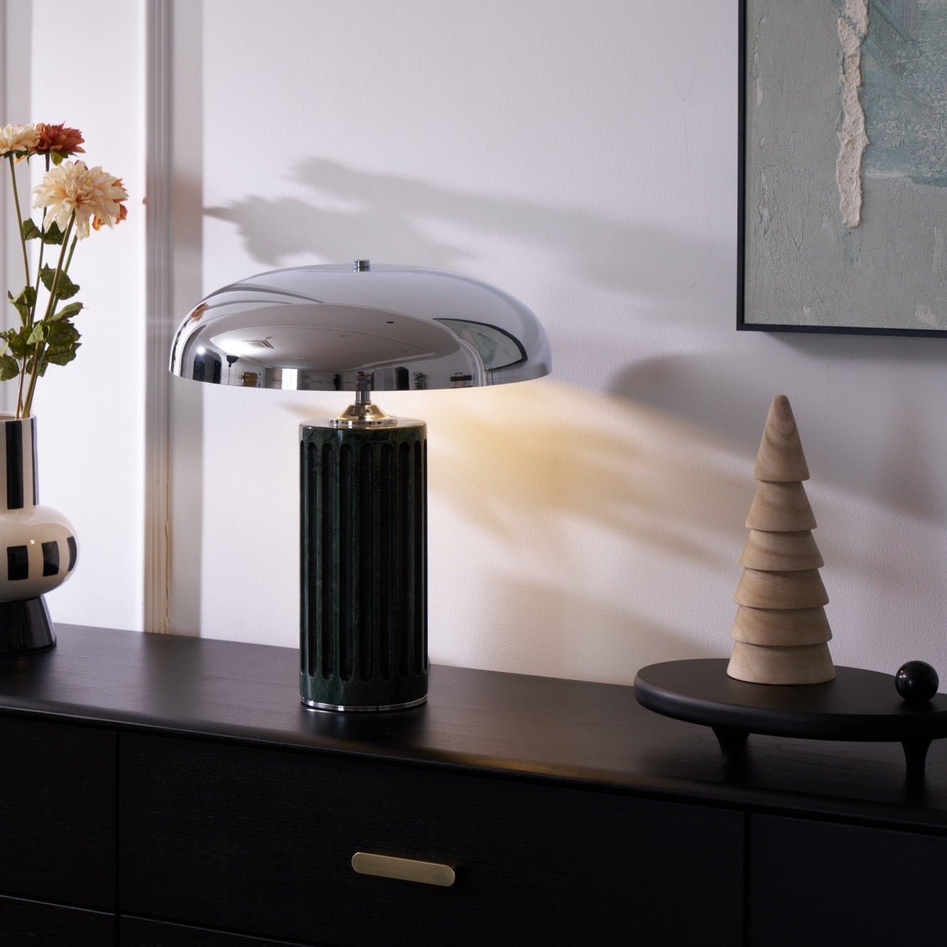 Zenith Modern Marble Table Lamp-Neutral Decor