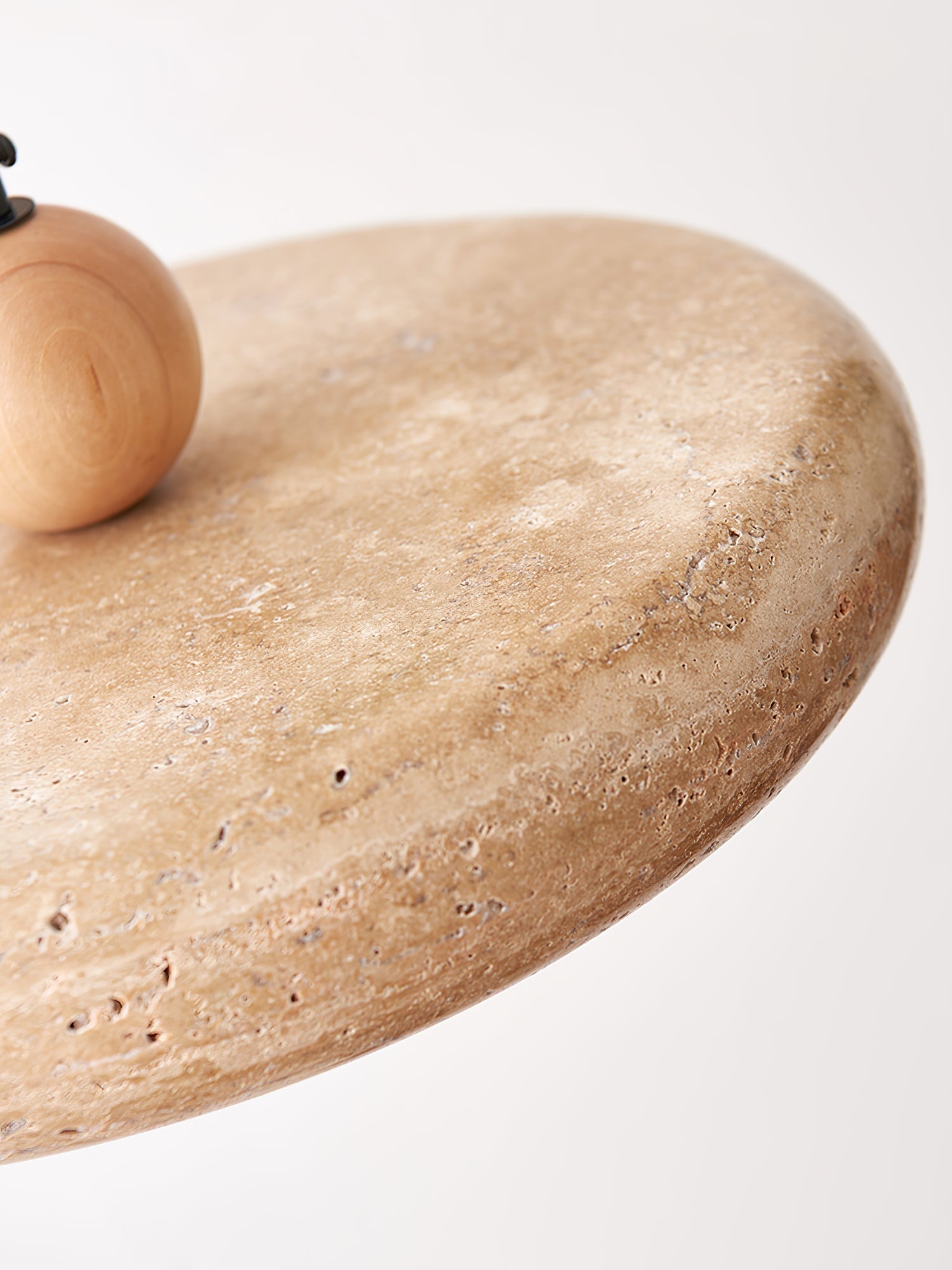 Sirae Minimalist Travertine Pendant Light-Neutral Decor