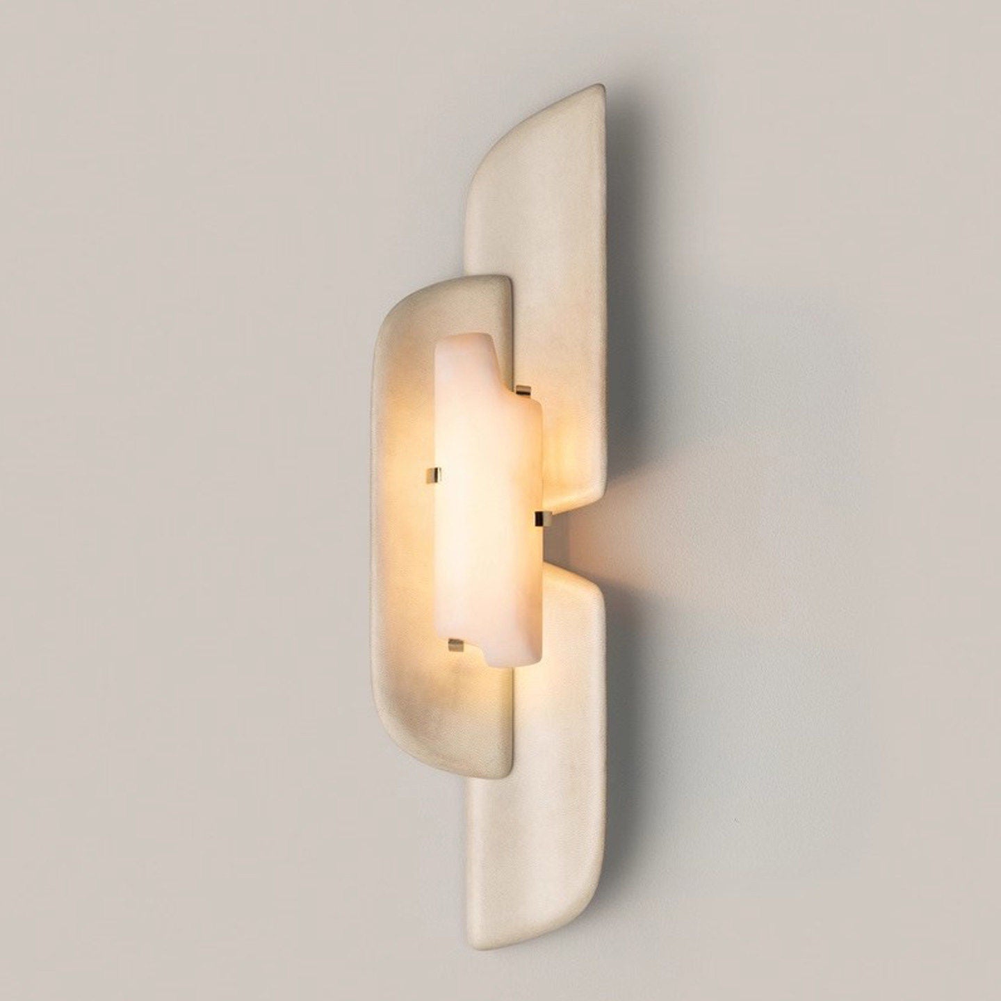 Aurellin Alabaster Sconce-Neutral Decor