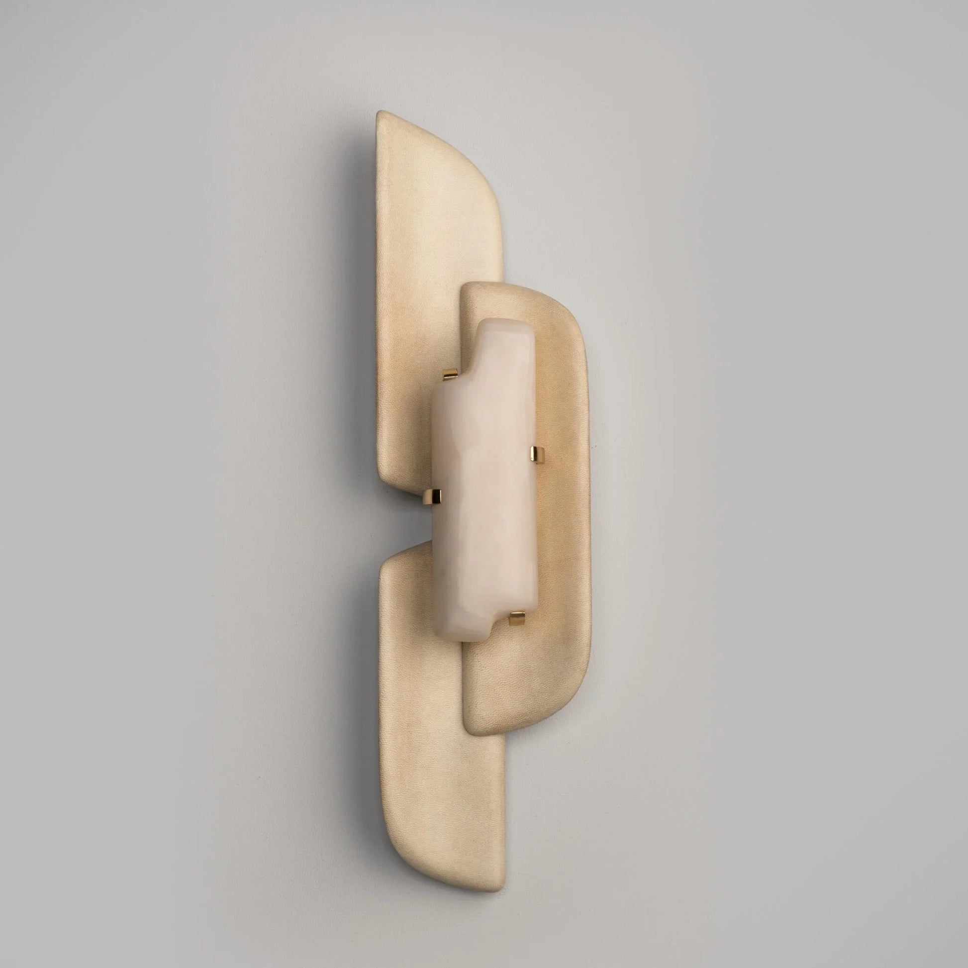 Kerd Modern White Alabaster Wall Lamp-Neutral Decor