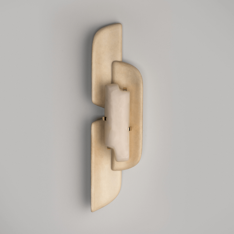 Aurellin Alabaster Sconce-Neutral Decor