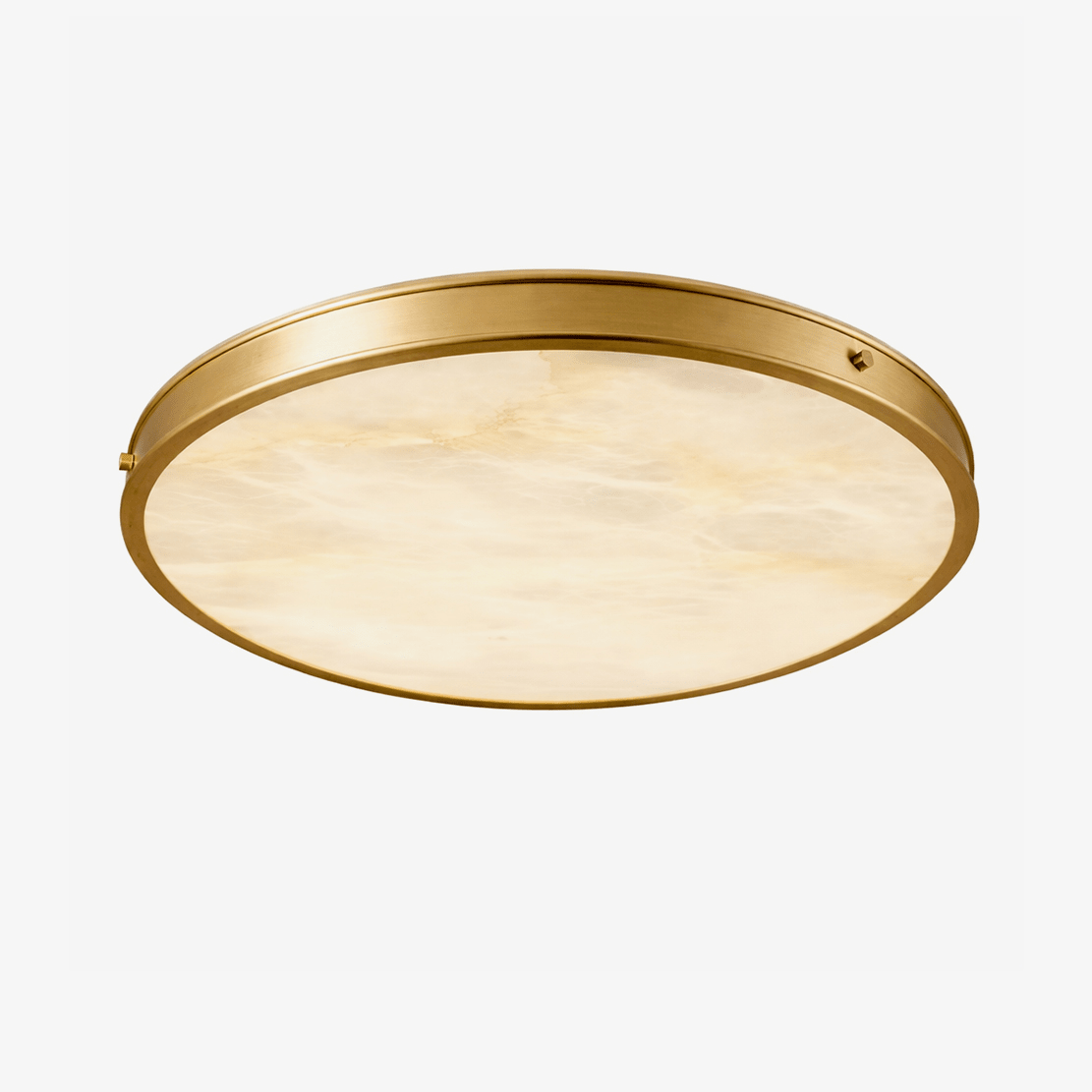 Aureon Alabaster Round Ceiling Lamp-Neutral Decor