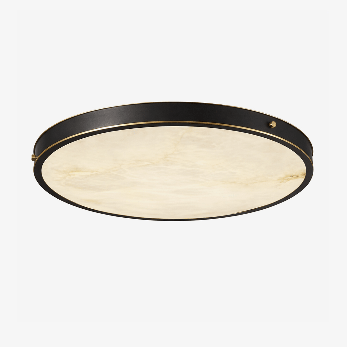 Aureon Alabaster Round Ceiling Lamp-Neutral Decor