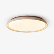 Eveno Ring-Rim Travertine Ceiling Light-Neutral Decor