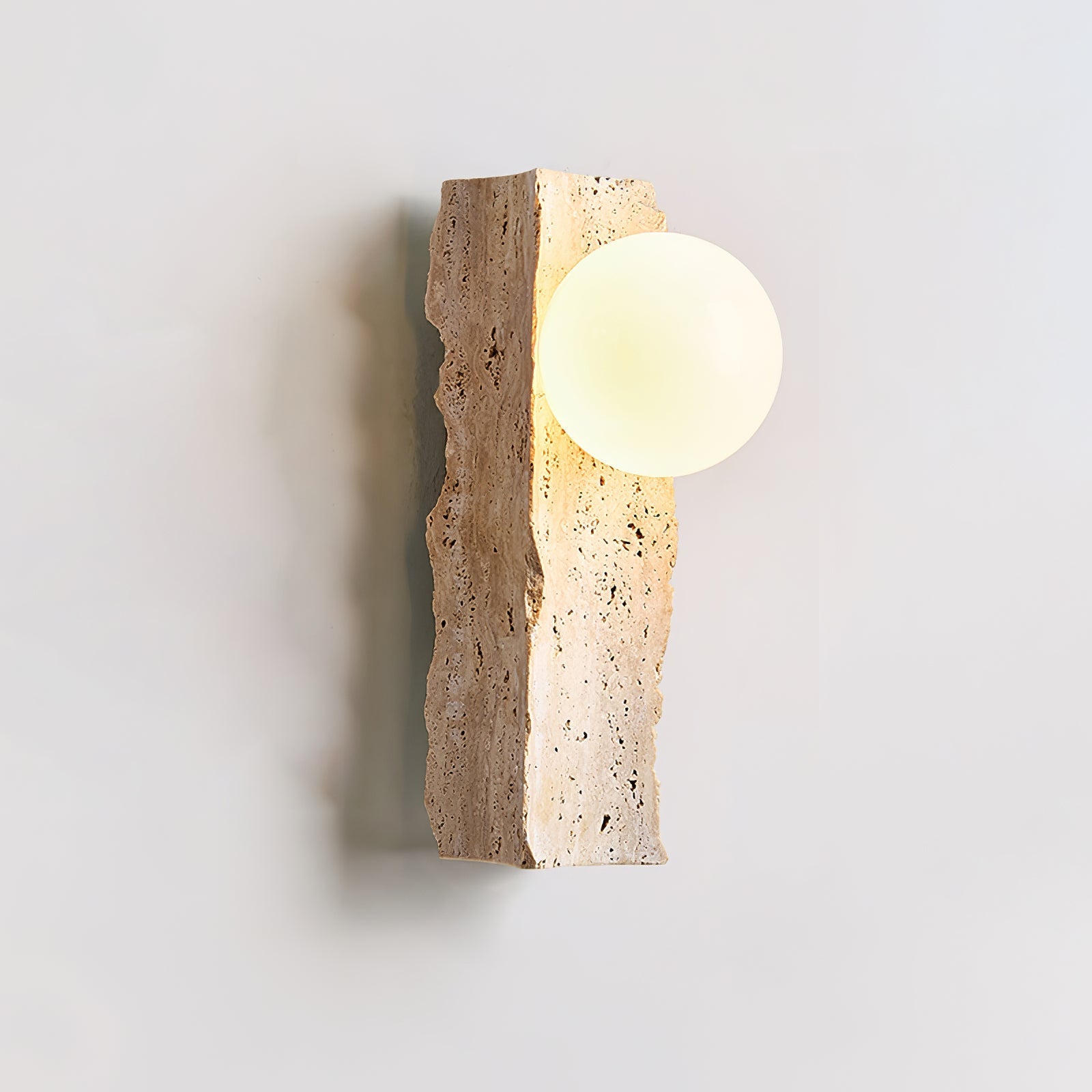 Elnoren Organic Travertine Wall Light-Neutral Decor