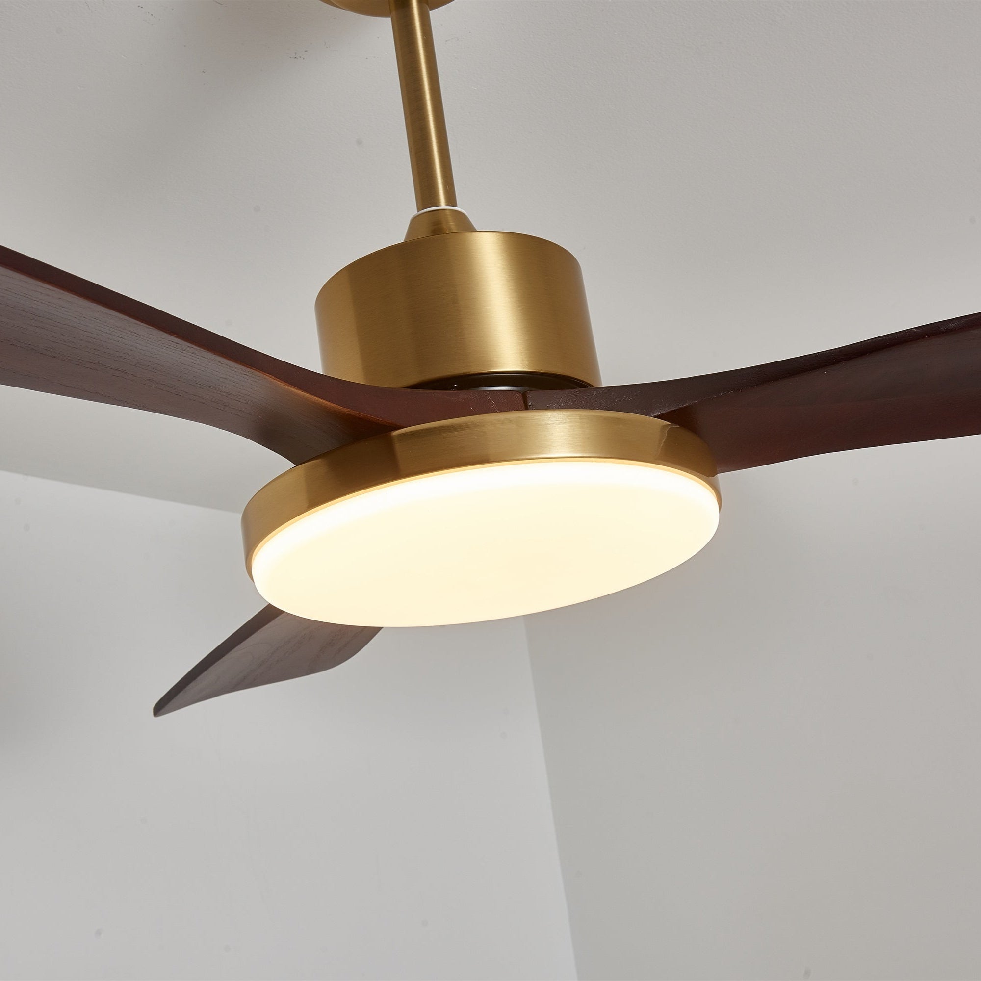 Xen Modern Wood Ceiling Fan Light-Neutral Decor
